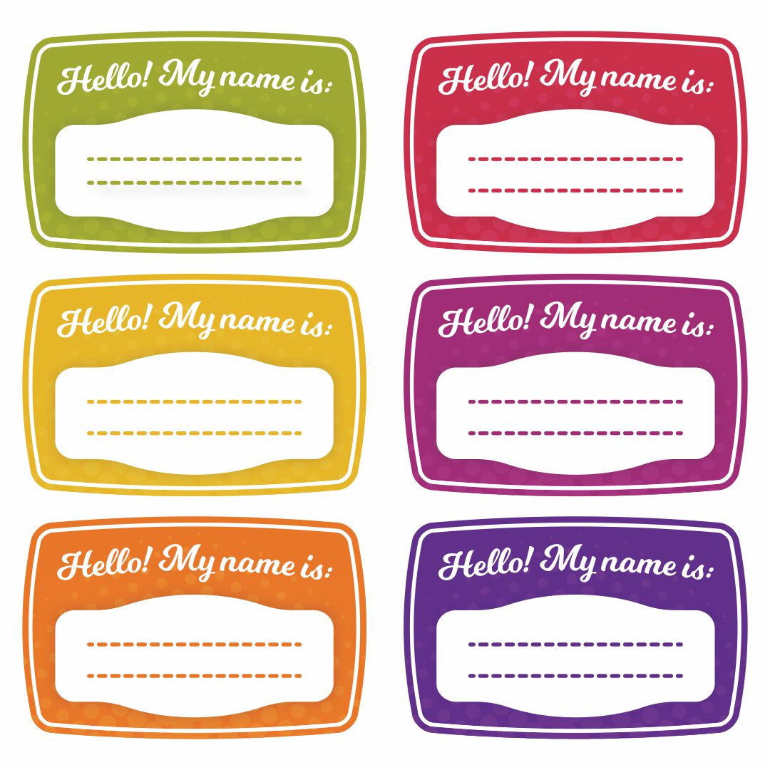 Cubby Name Tags Free Printable