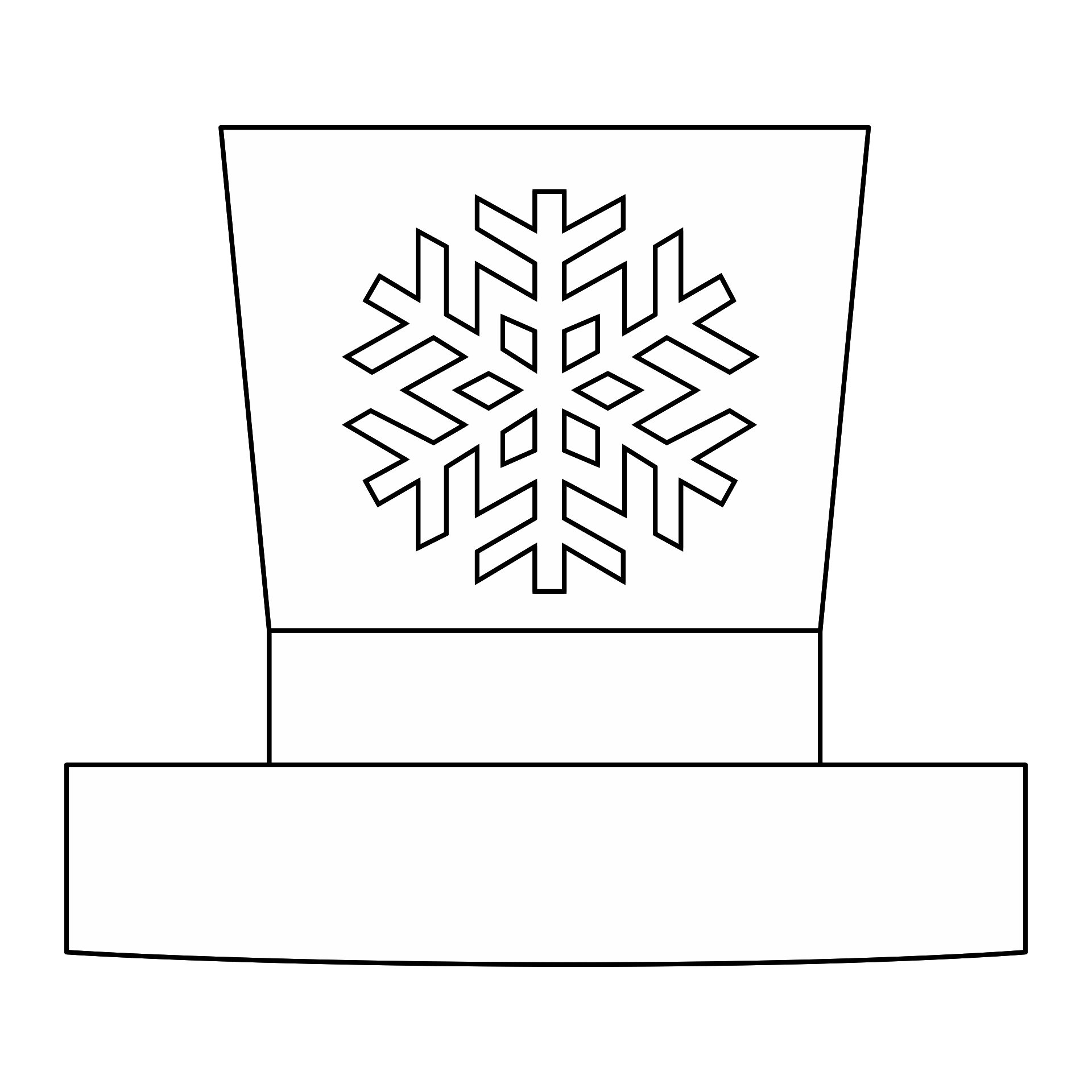 Snowman Hat Printable Template