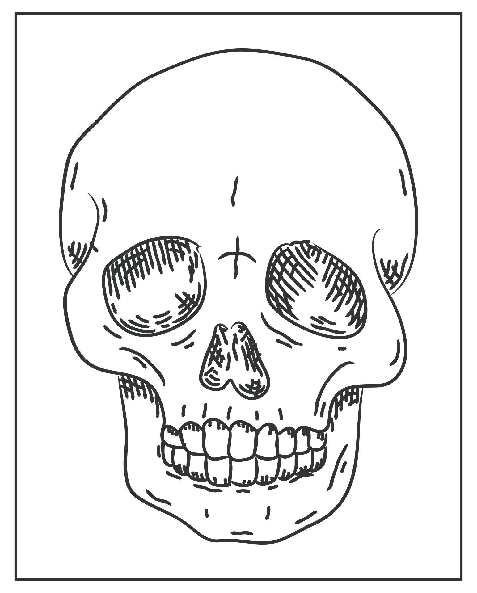 Halloween Skull Coloring Pages To Print