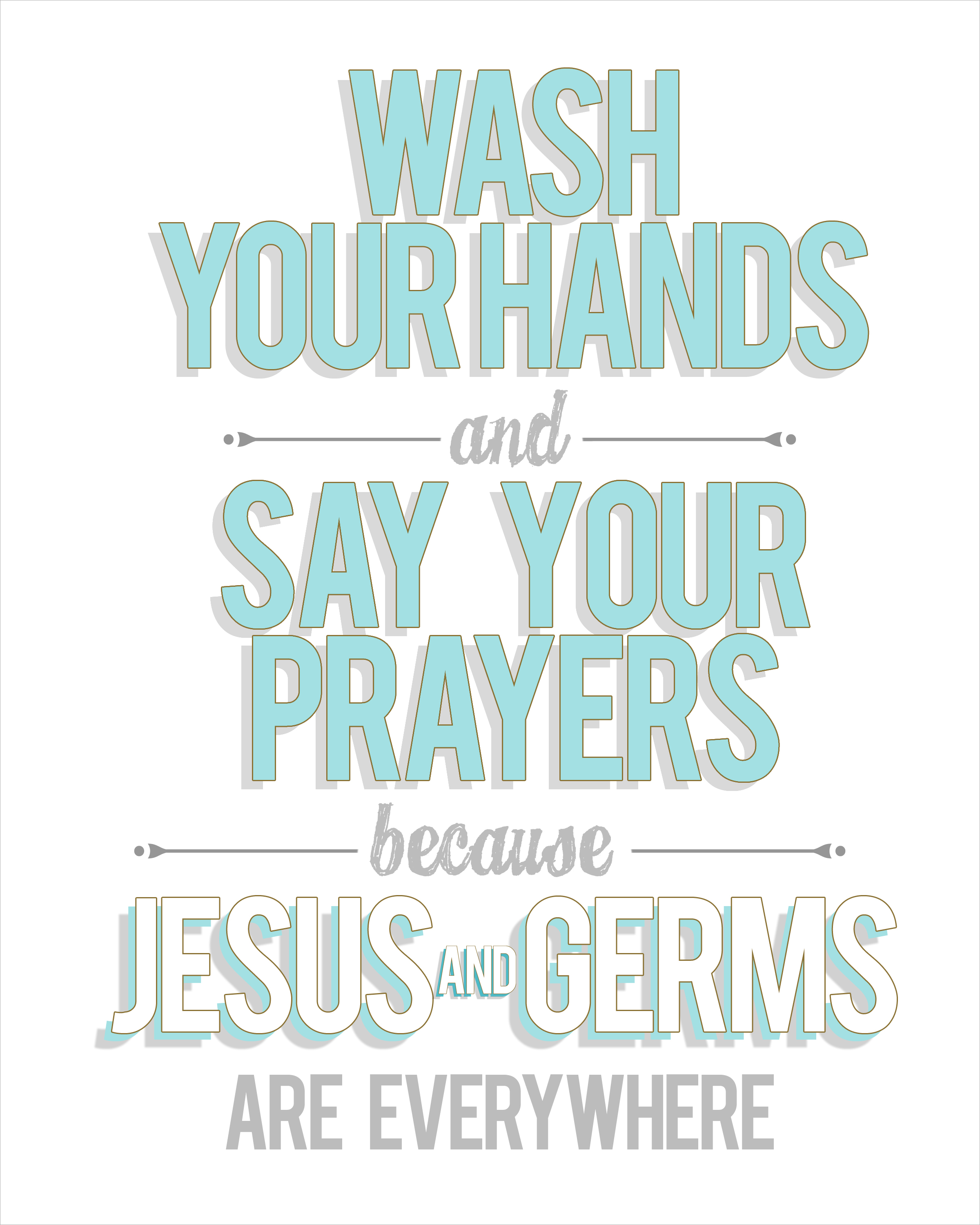 Printable Wash Your Hands Sign