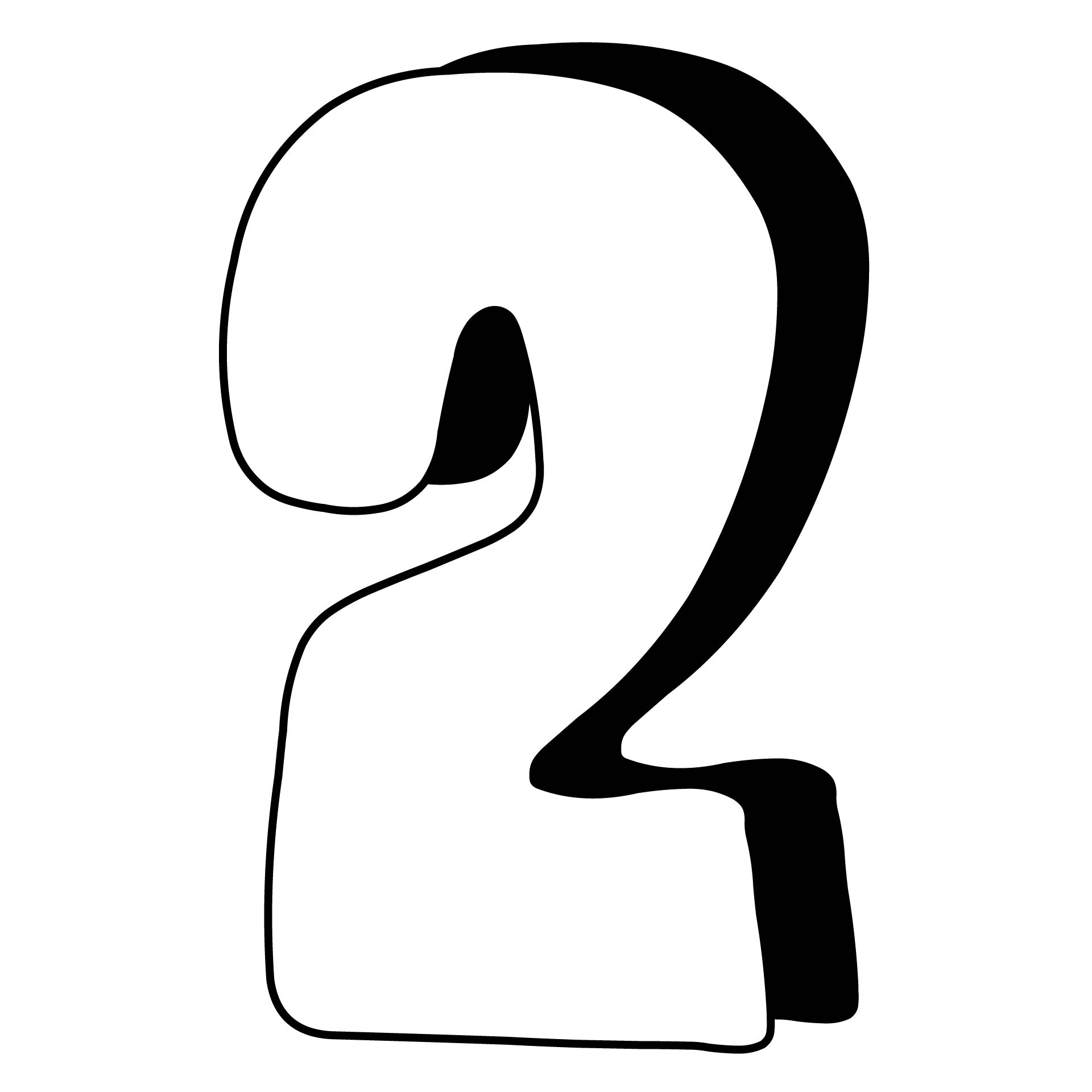 7 Best Printable Number 2 - printablee.com