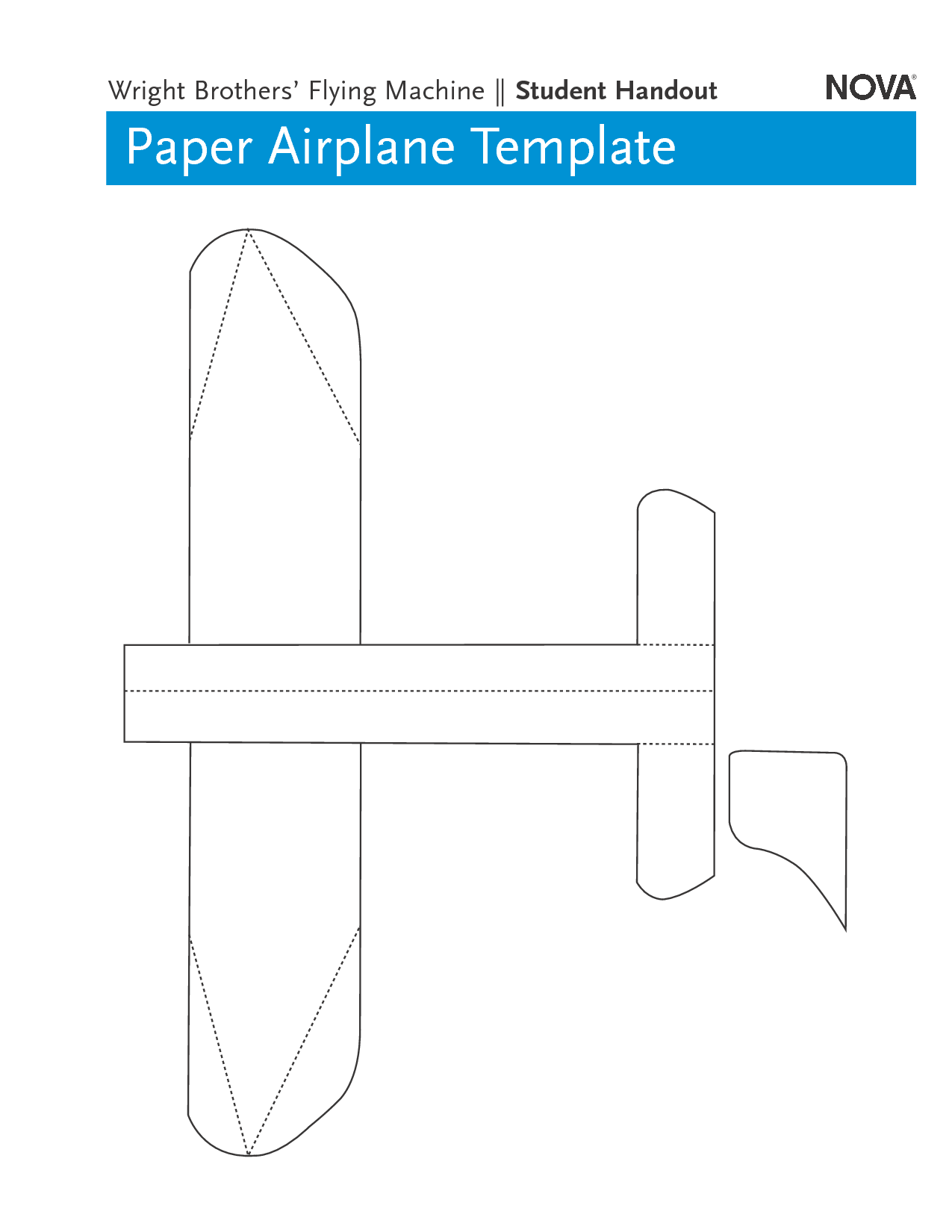 6 Best Images of Printable Paper Airplanes - Paper Airplane Templates ...