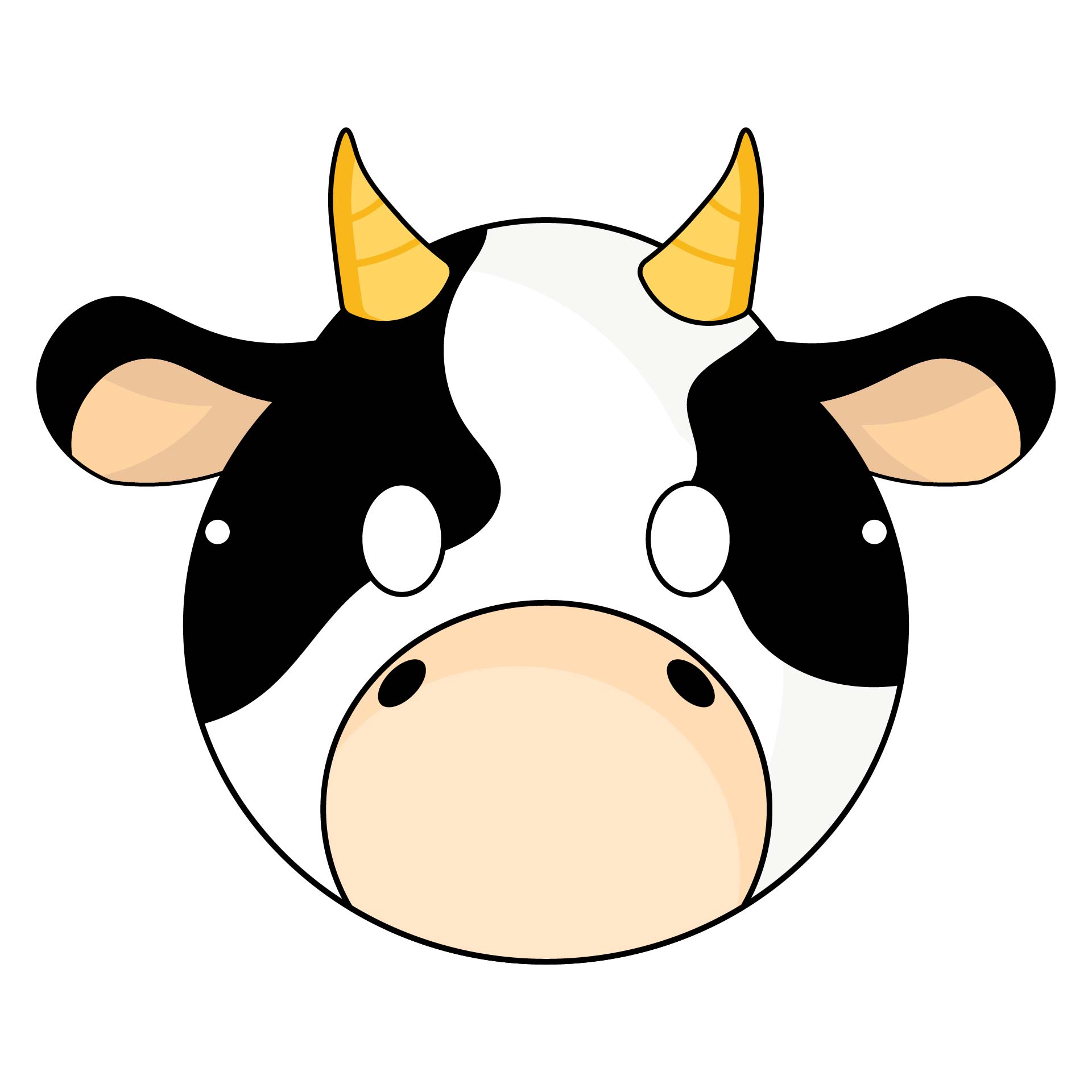 cow-face-template-printable