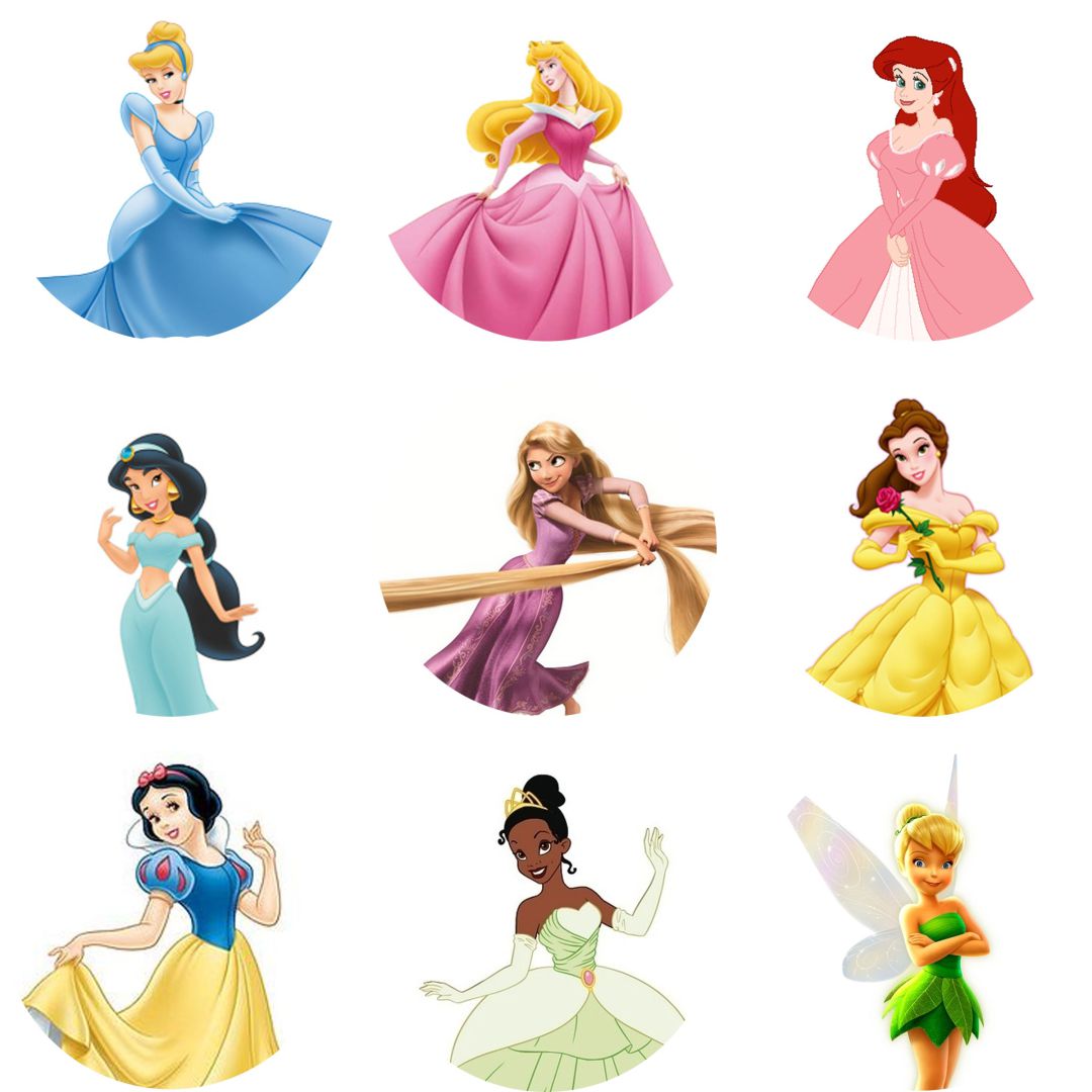 Cake Pop Toppers Disney Princess Printable