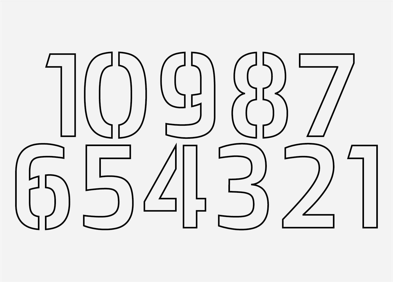 Printable Stencil Numbers | Brennan