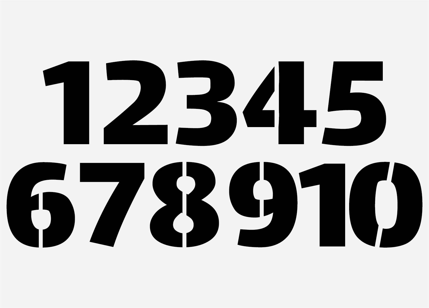 Number Stencils 0 10 10 Free PDF Printables Printablee