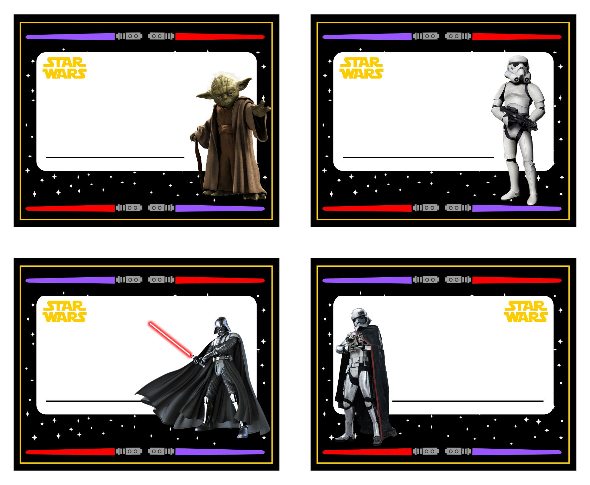 Star Wars Name Tags By Goodie Goodie Guru Teachers Pay Teachers 7 