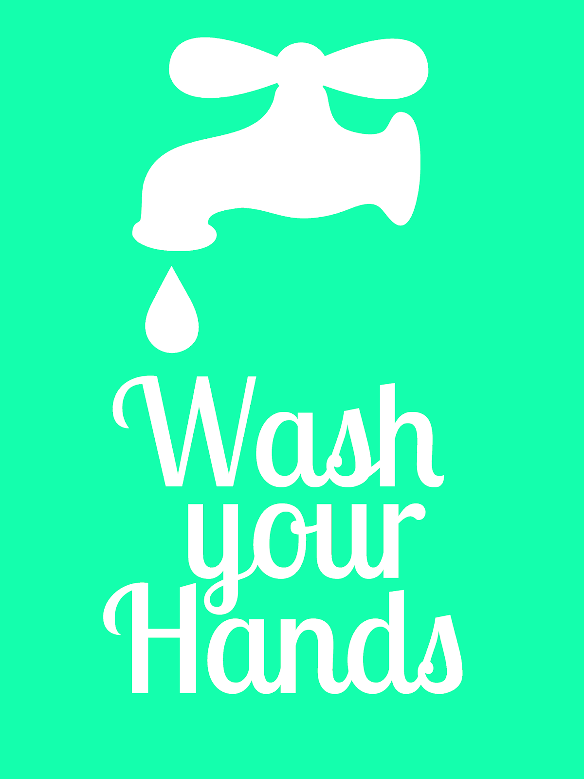 Free Wash Your Hands Signs Printable