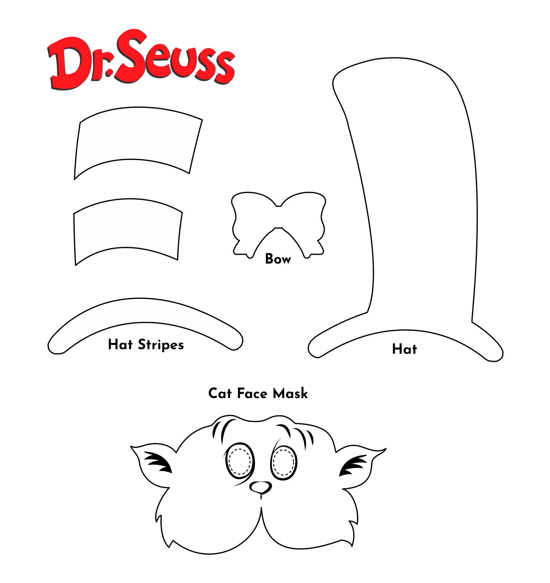  Dr. Seuss Printable Mask Templates