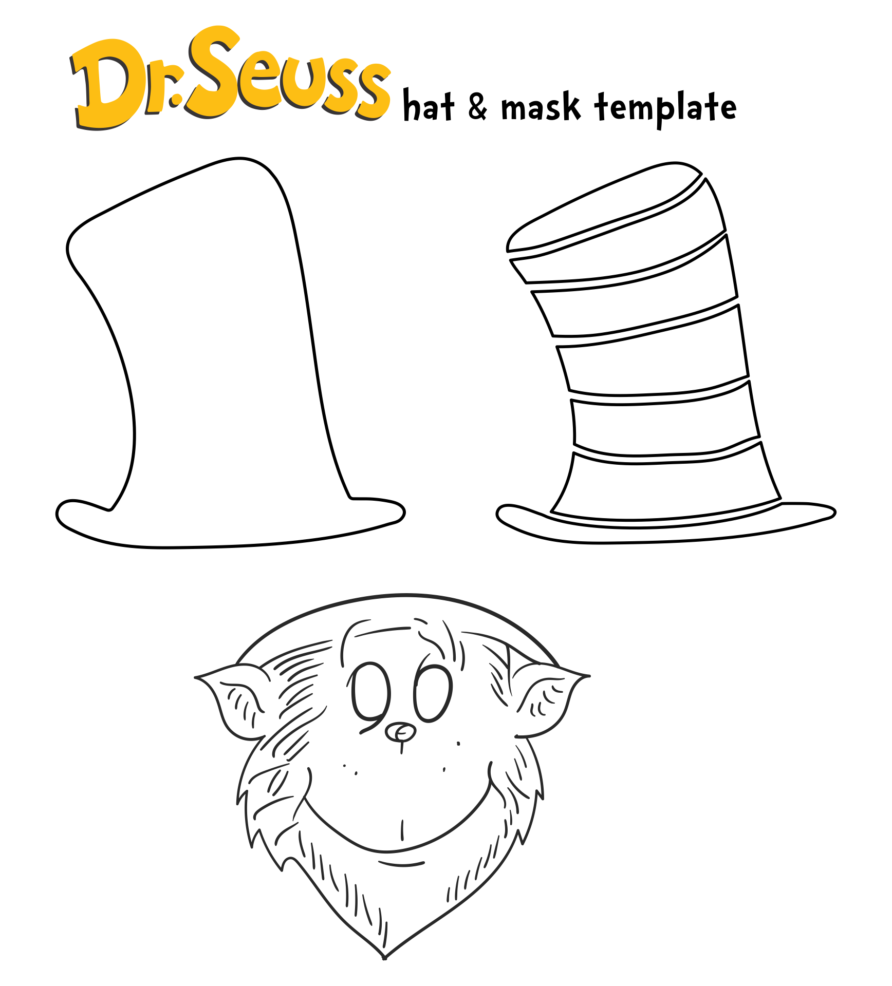 Dr. Seuss Hat Template