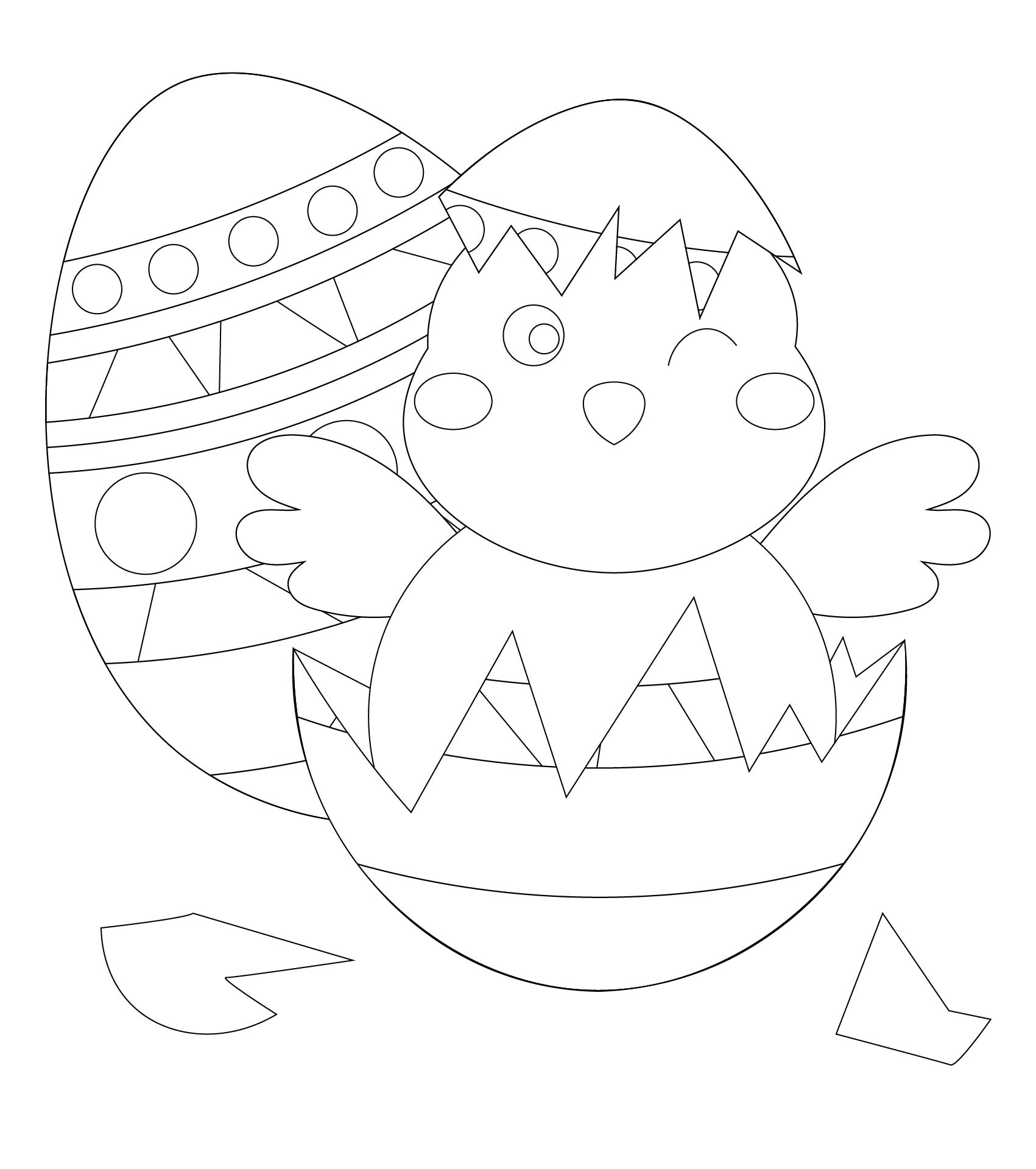 Easter Chick Template Printable