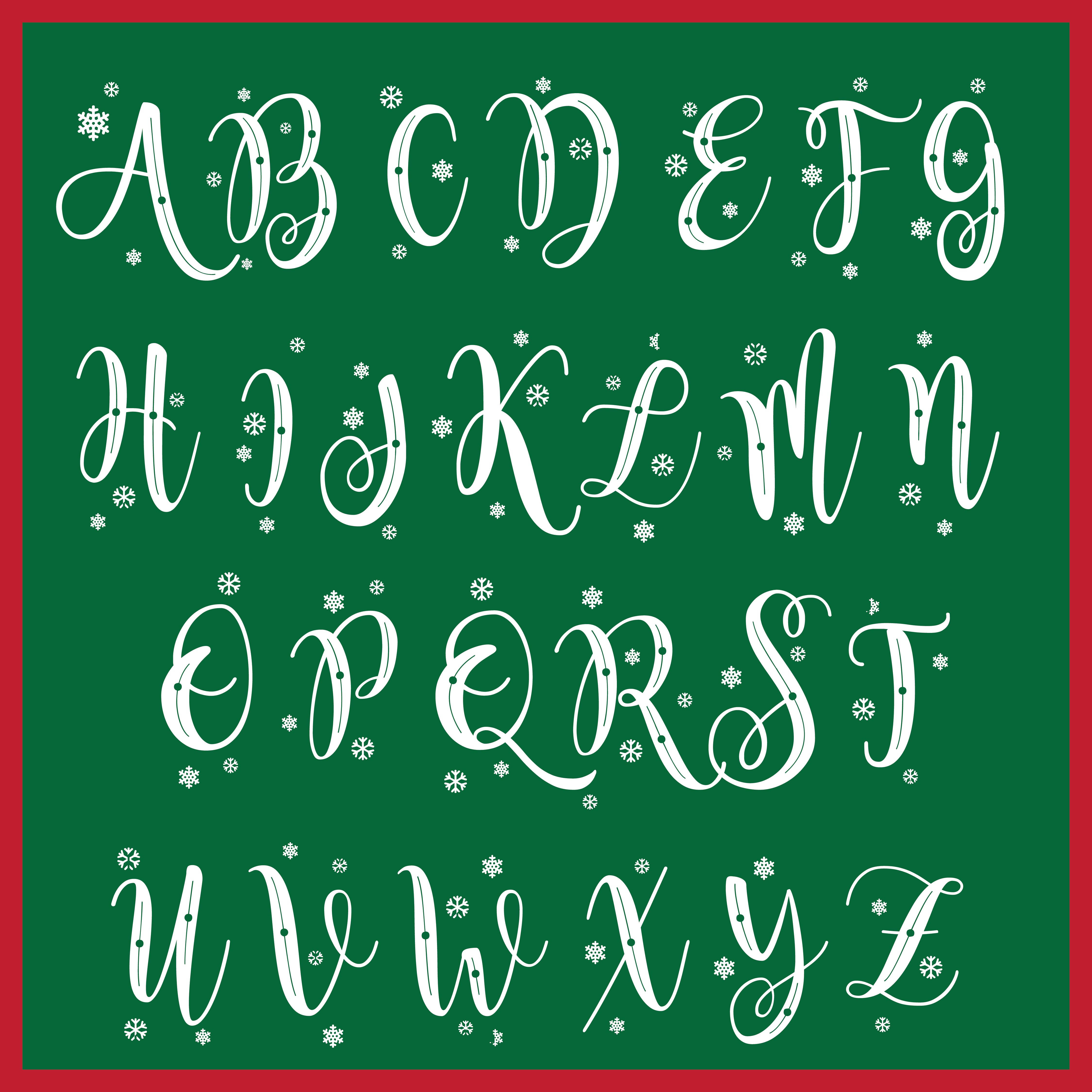 Printable Christmas Alphabet Letters printable-christmas-alphabet-letters