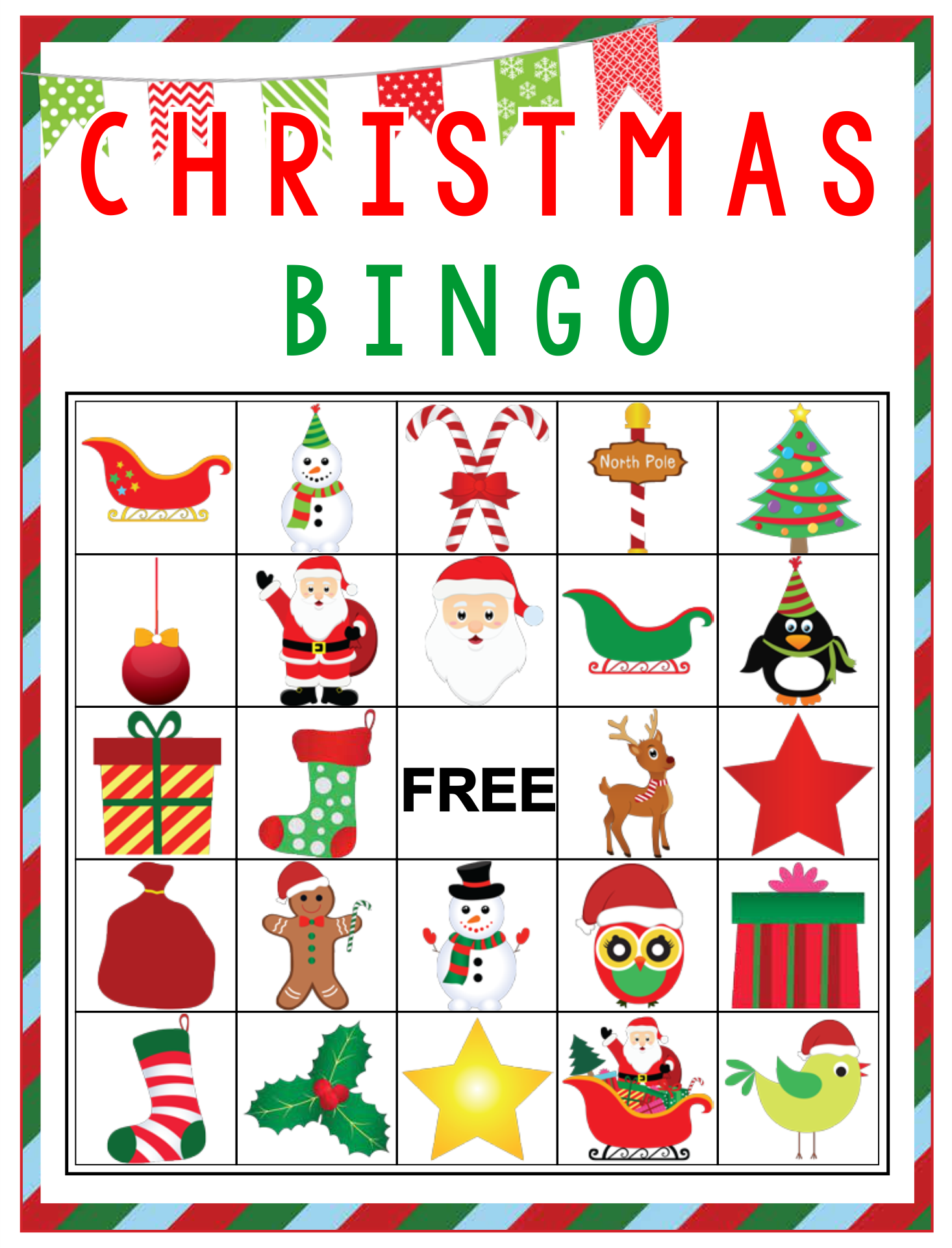 Christmas Bingo Boards - 9 Free PDF Printables | Printablee