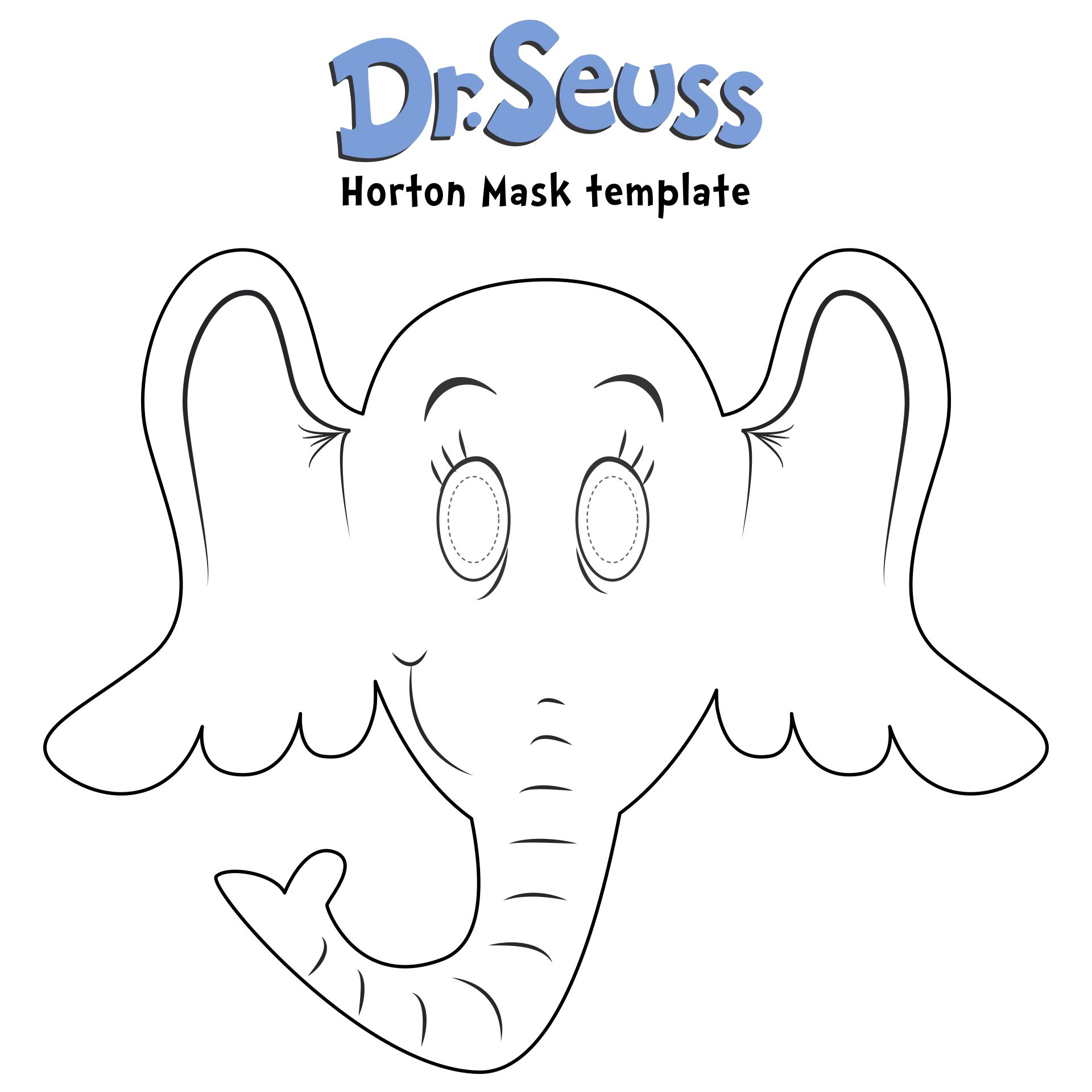 Printable Dr. Seuss Horton Template