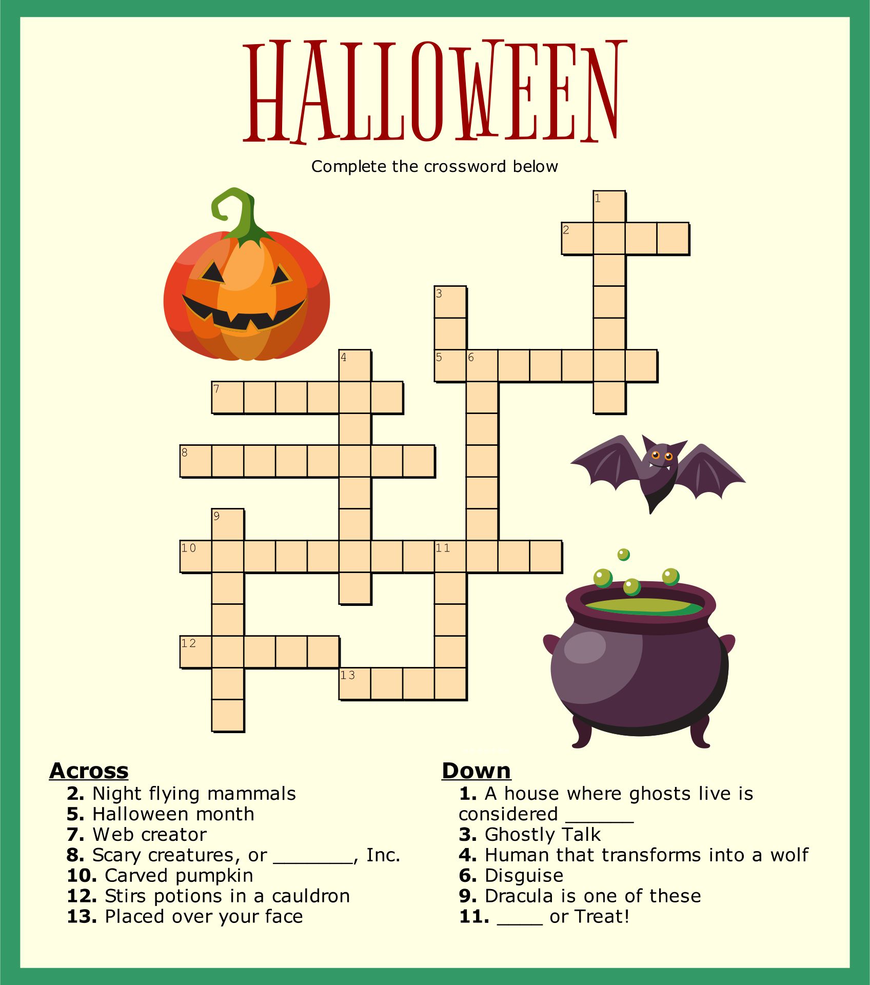 15-best-halloween-crossword-puzzles-printable-printablee