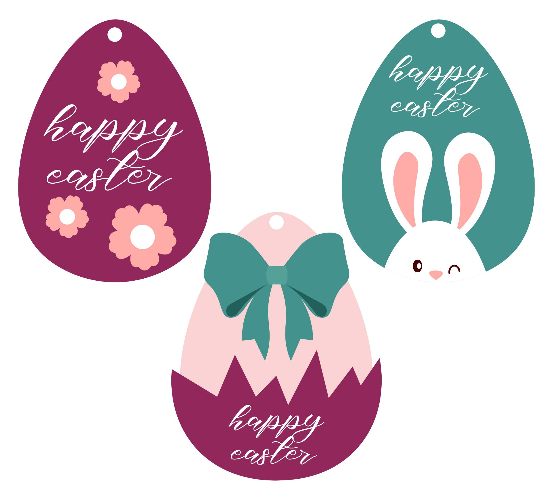 Happy Easter Labels Printable Free