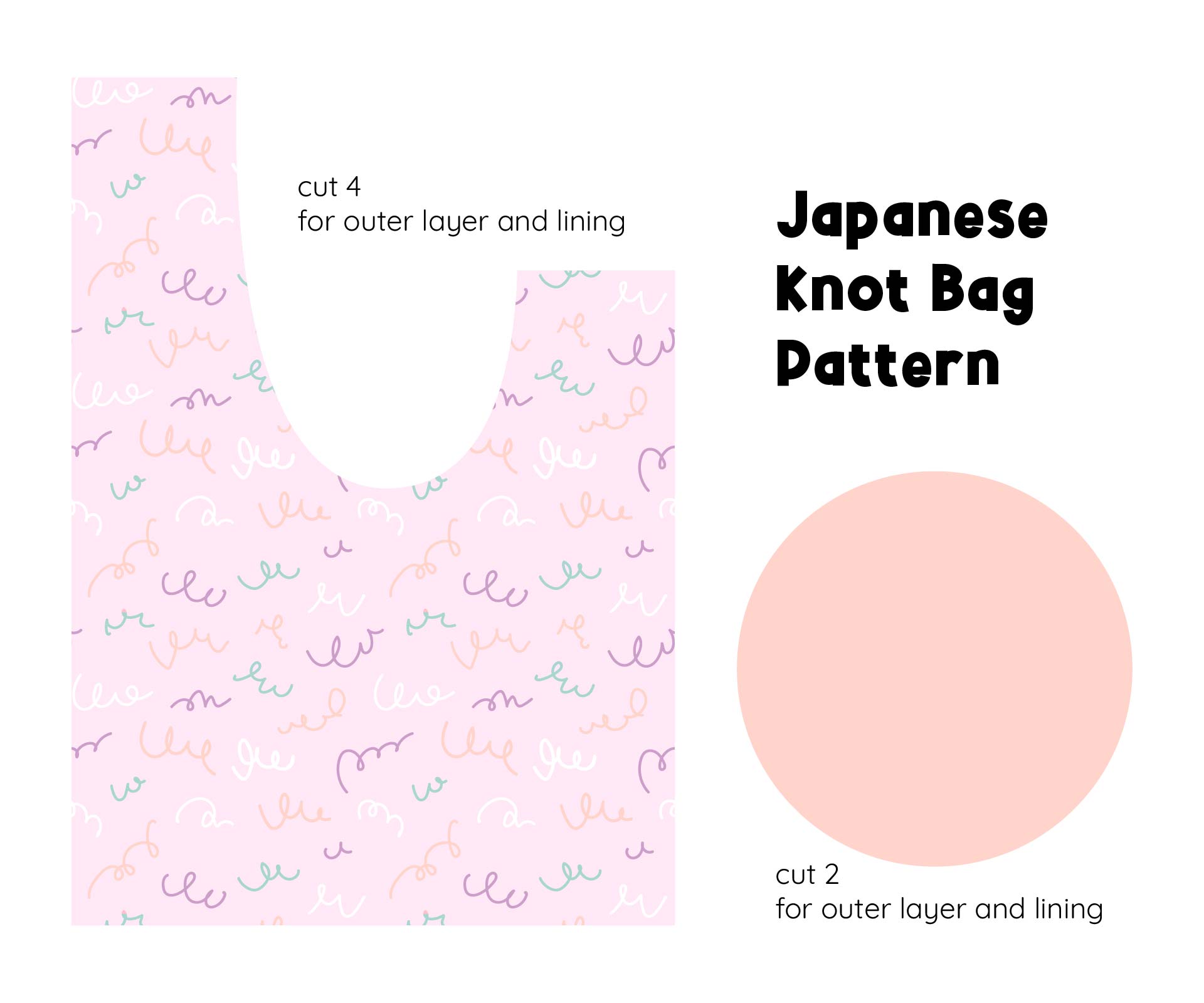 Free Printable Japanese Knot Bag Pattern