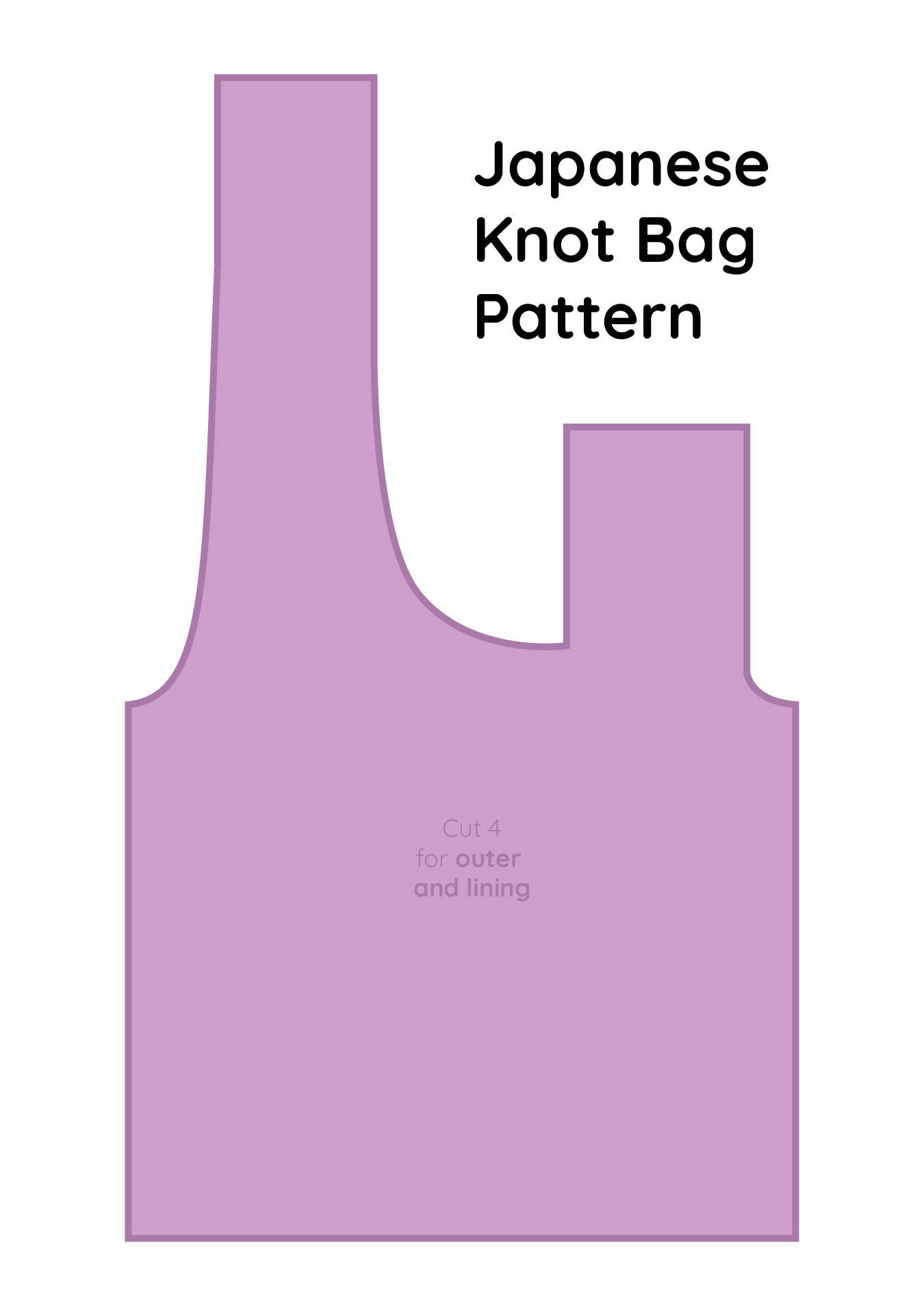 Martha Stewart Japanese Knot Bag Pattern Printable