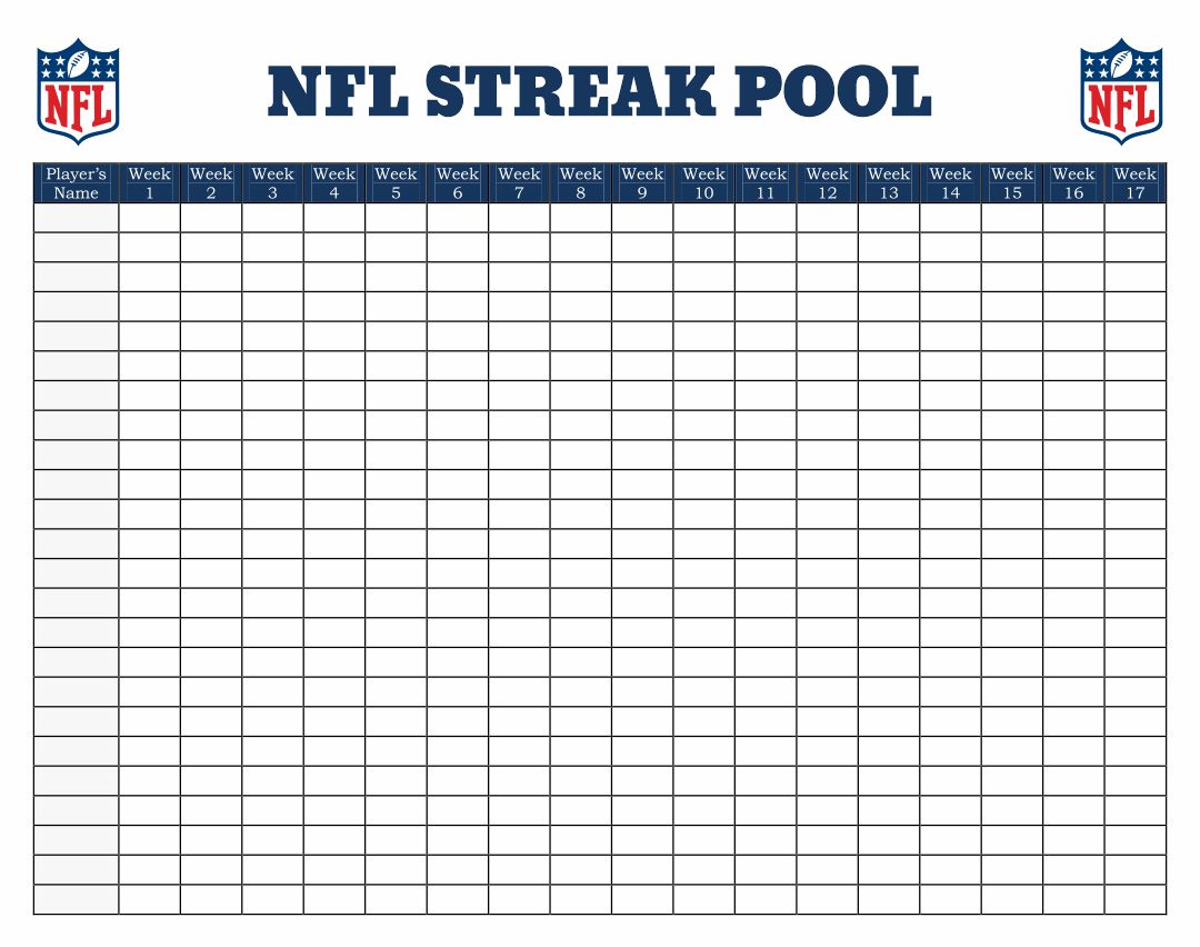8 Best Printable Football Pool Sheets Printablee Com