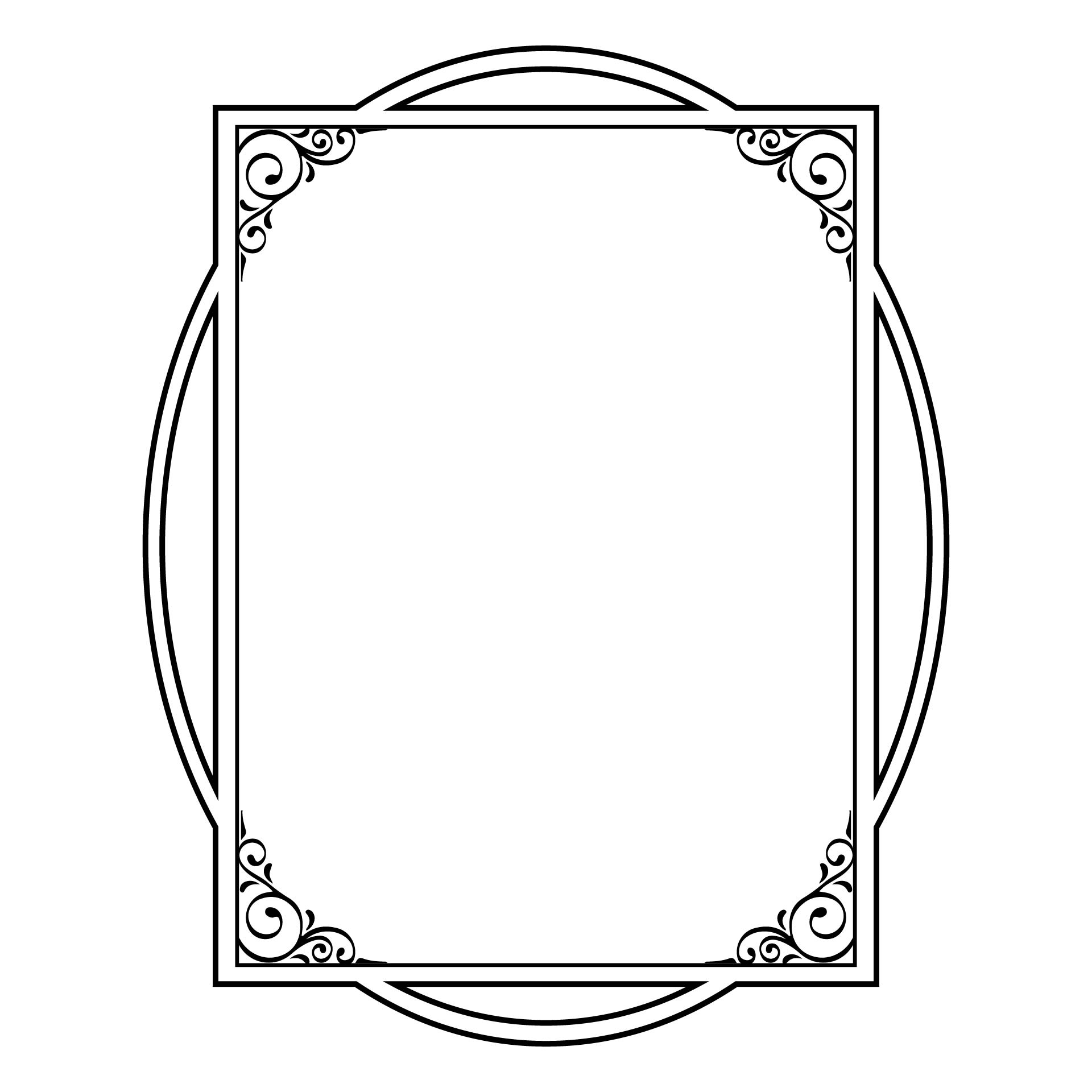 Paper Frame Template Printable