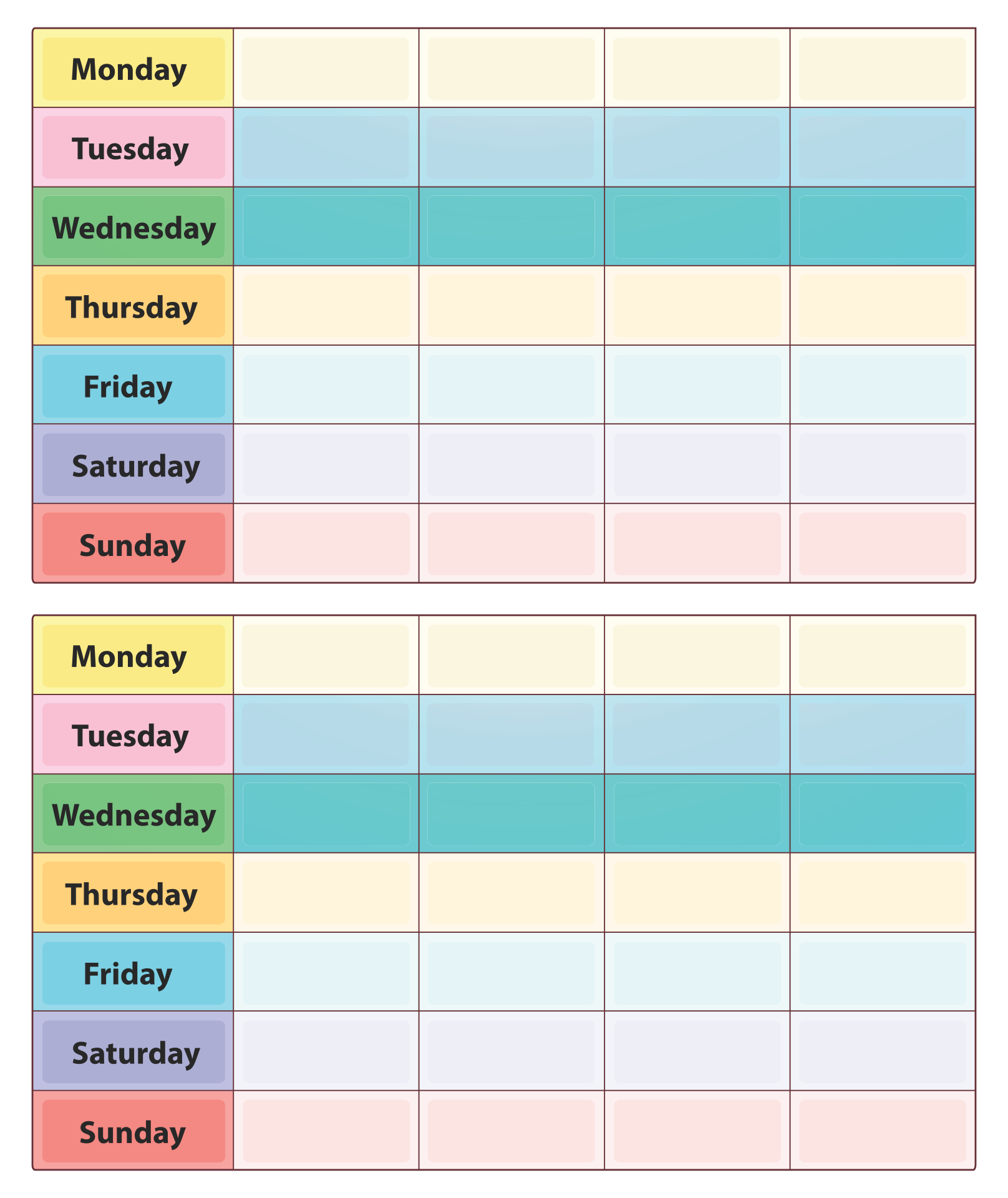 10 Best 2 Week Printable Calendar Weekly With Time Pdf For Free At