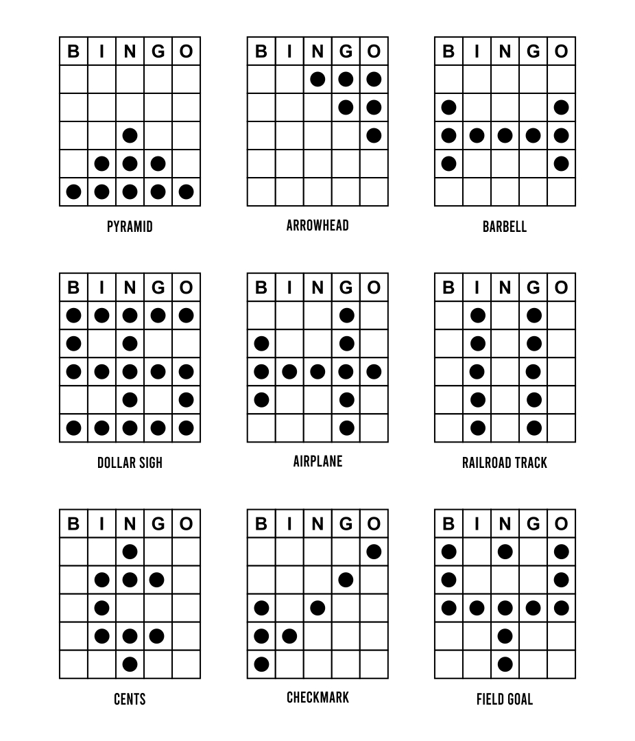 Types Of Bingo Games Patterns - Pin on Bingo Patterns - Both avid bingo