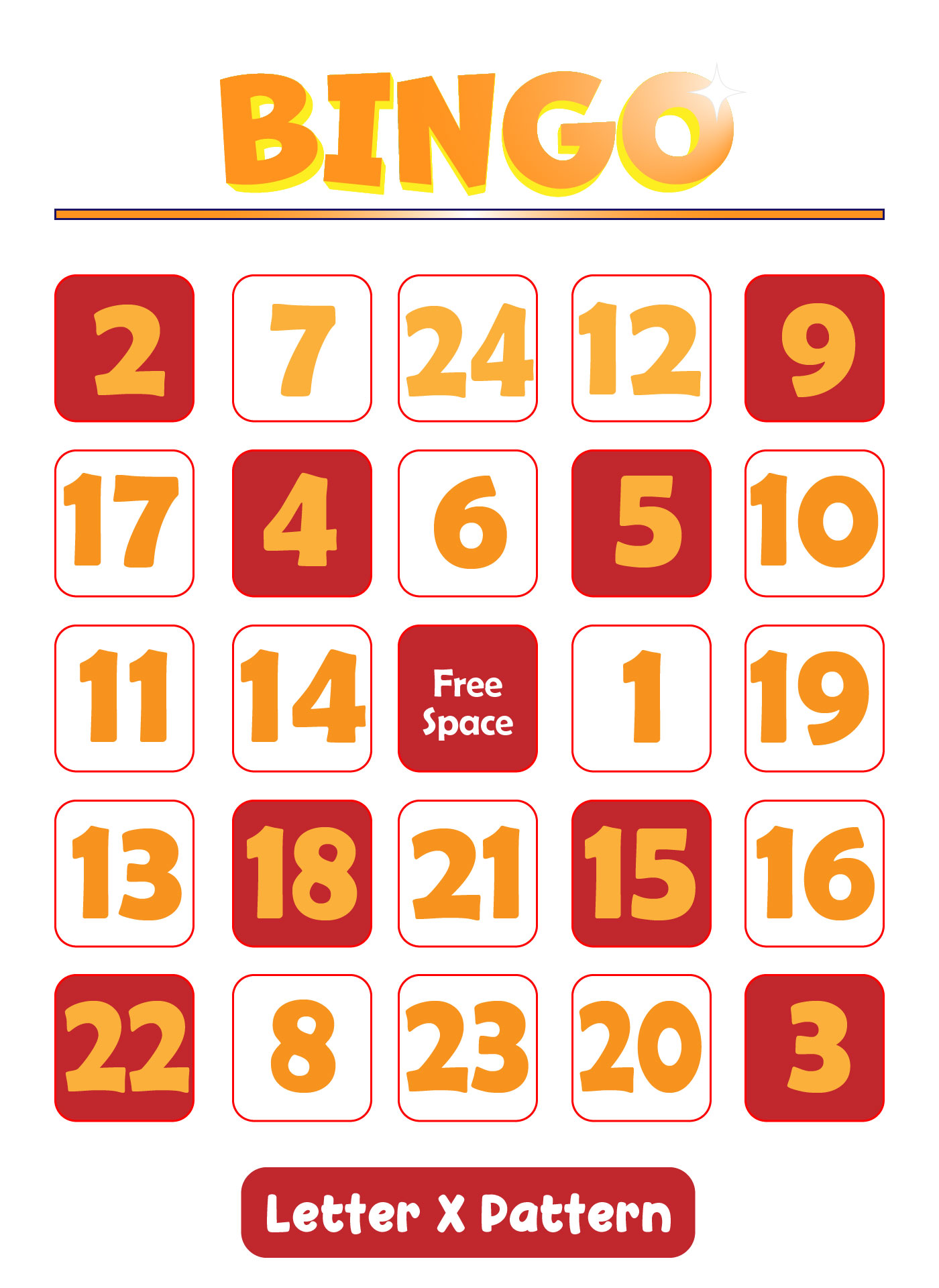 Bingo Game Patterns 12 Free PDF Printables Printablee