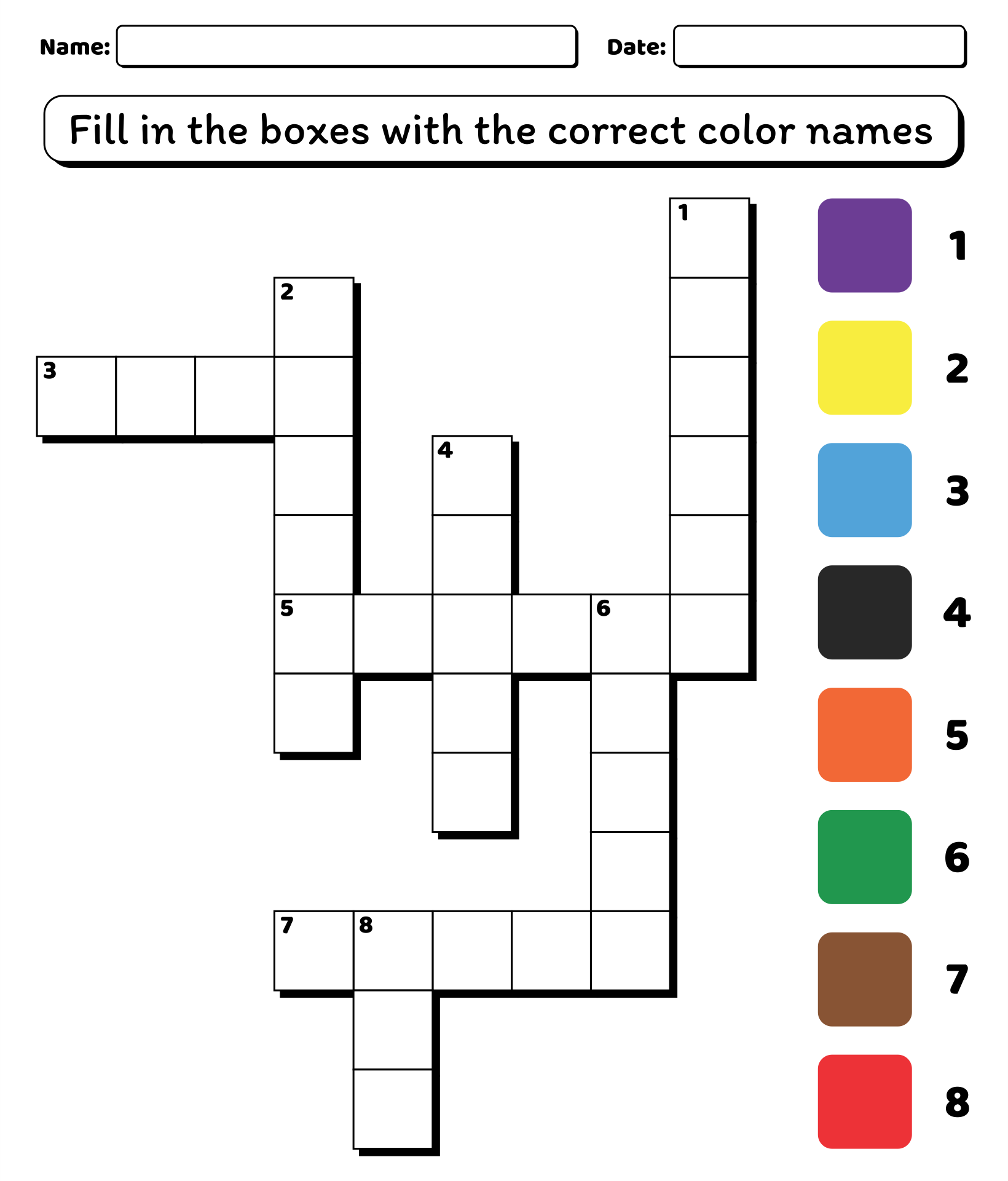 Printable Word Searches and Crosswords