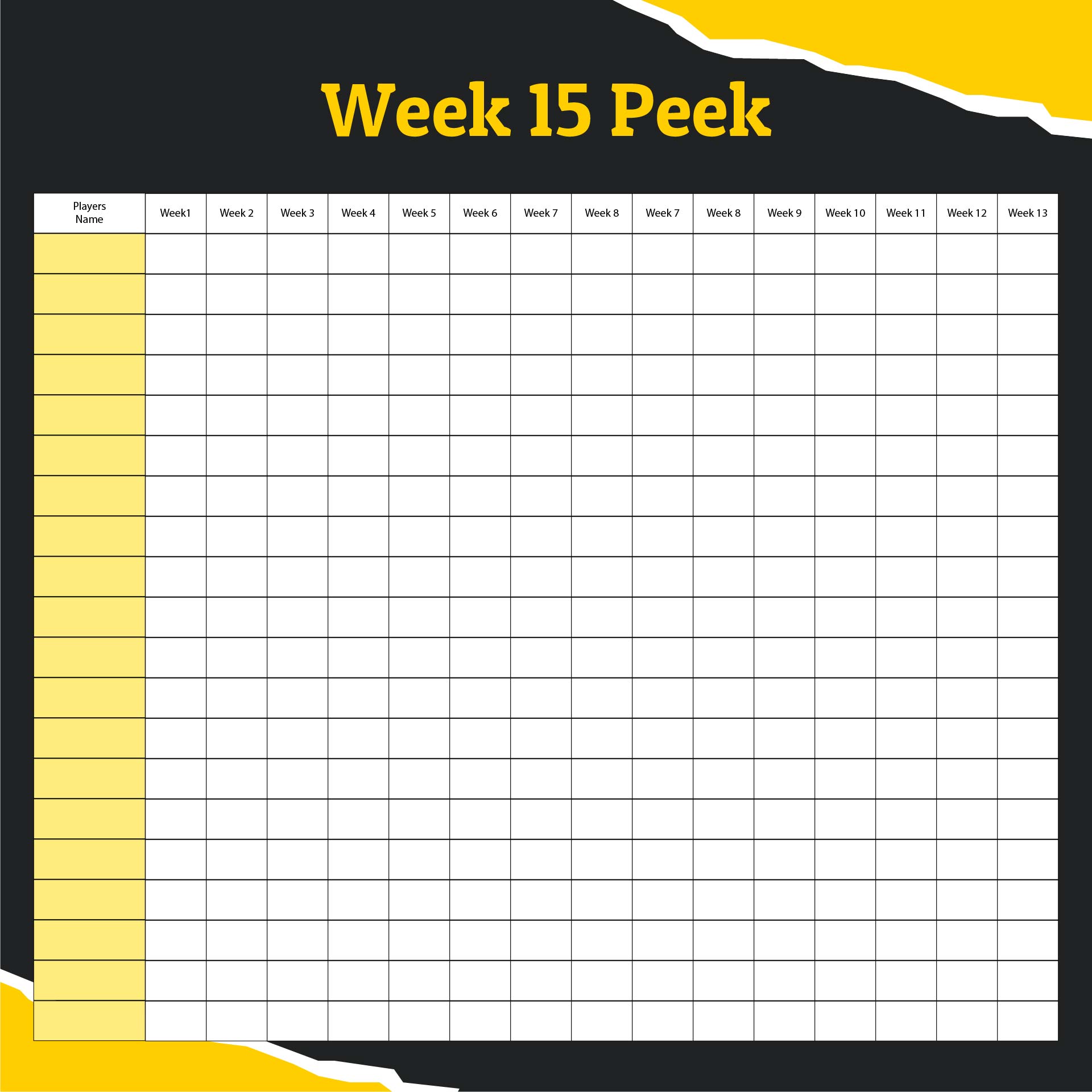 10 Best Printable Football Pool Sheets