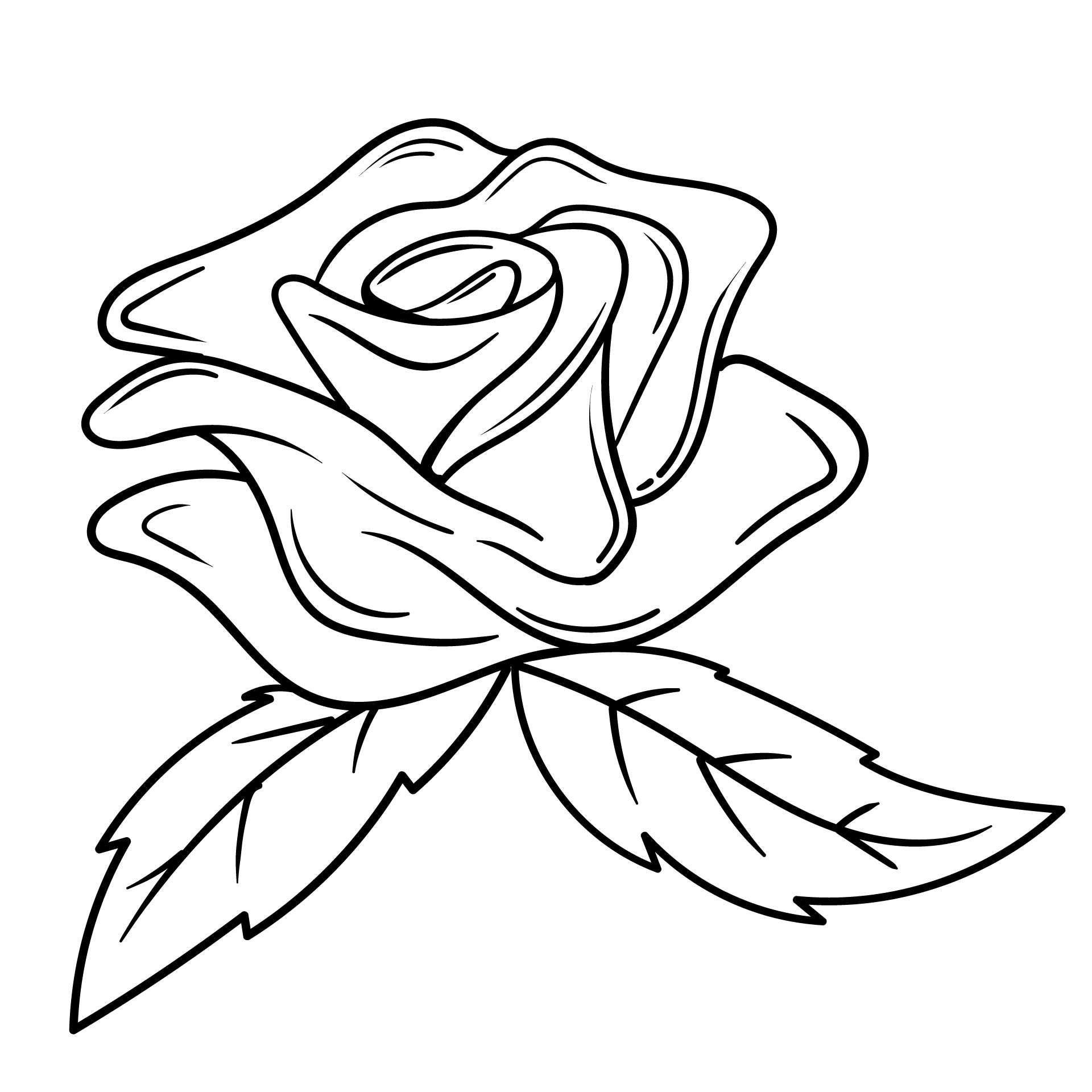 Roses Flower Coloring Printables