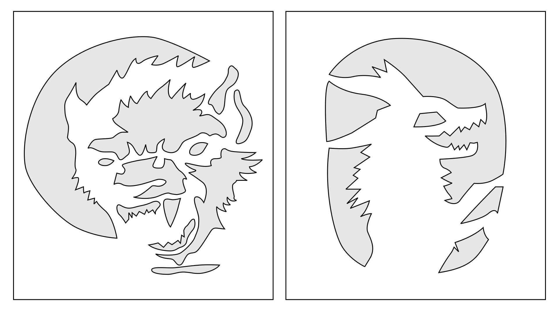 Printable Pumpkin Carving Stencils Wolves