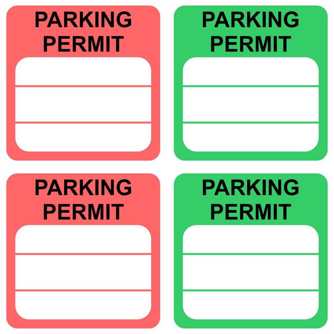 10 Best Free Printable Parking Permit Template Printablee Com
