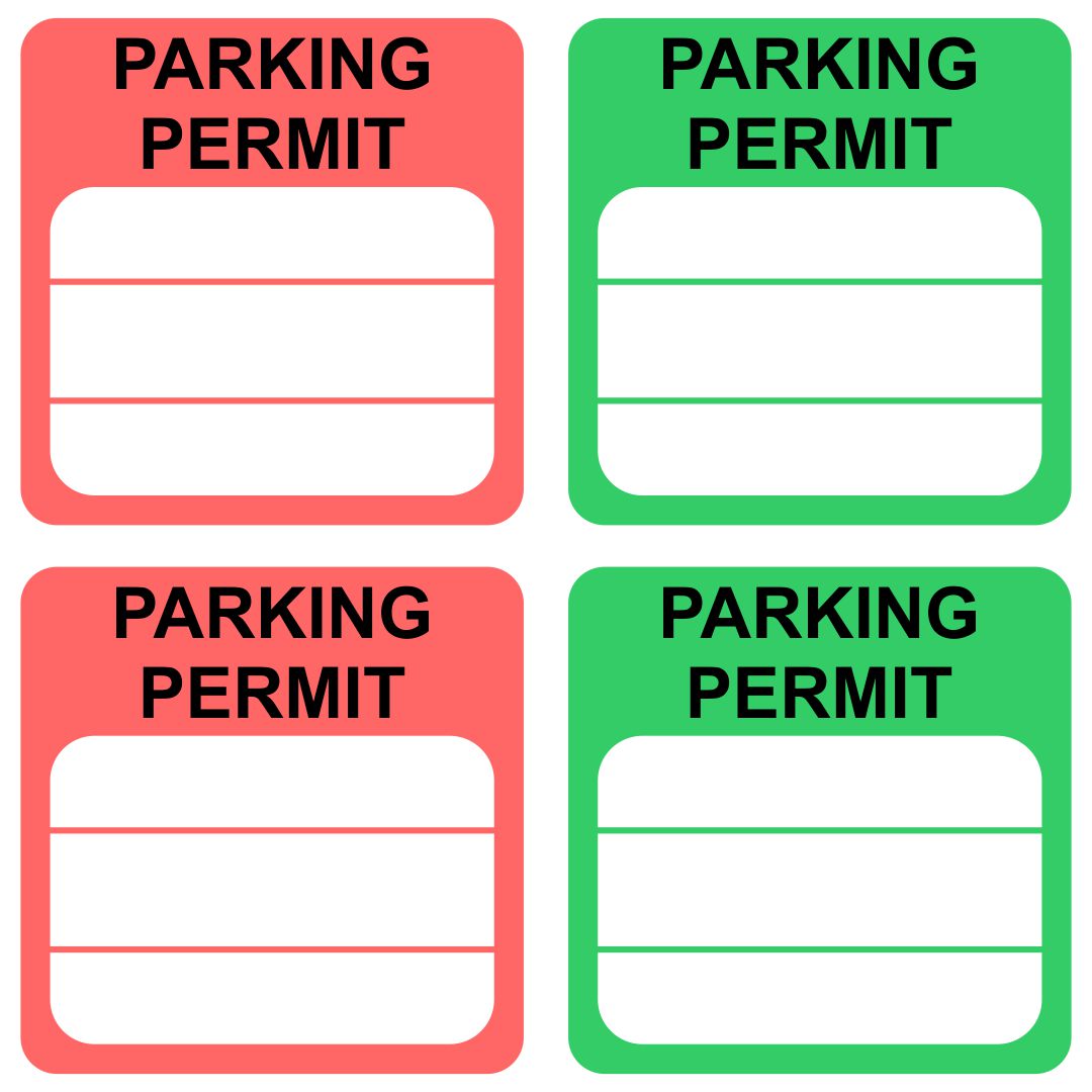 Free Printable Fill In Parking Parking Permit Template Excel