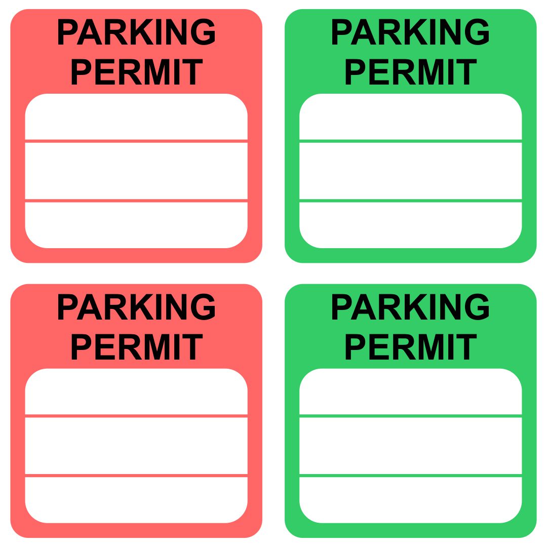 Free Printable Parking Permit Template Printable Templates