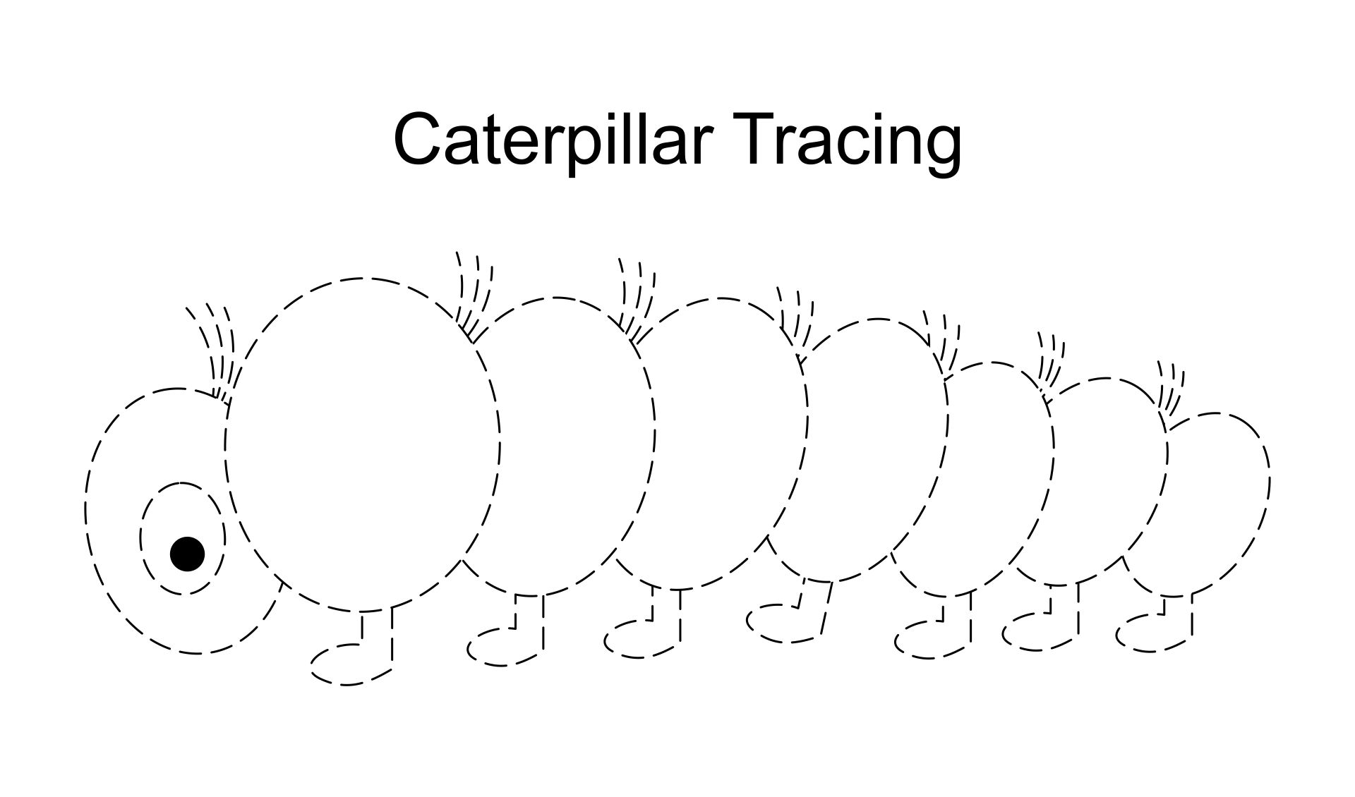 Caterpillar Tracing Worksheet