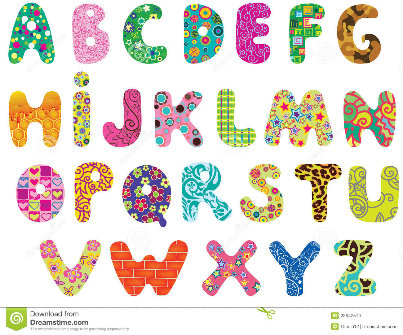 8 Best Images of Cute Alphabet Letters Printable - Cute Alphabet ...