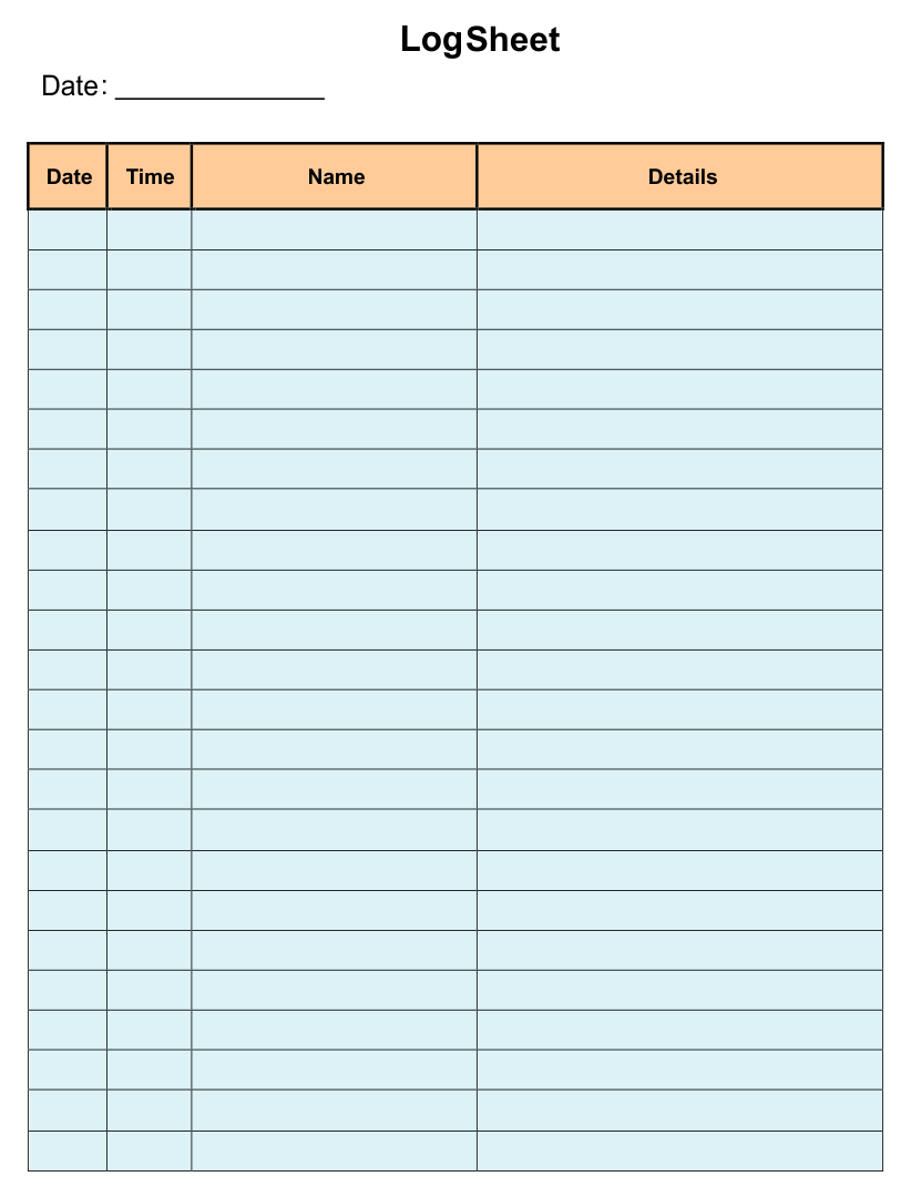 Payment Log Sheet Template - 10 Free PDF Printables | Printablee