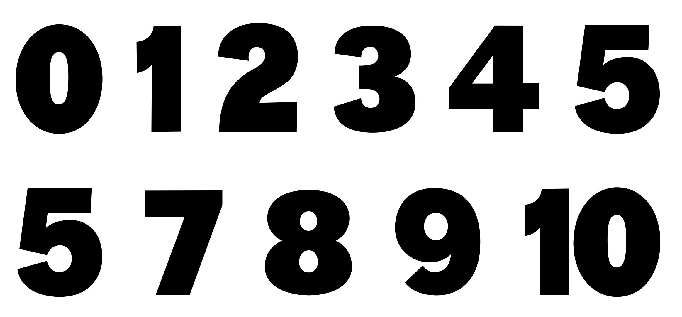 Printable Block Numbers