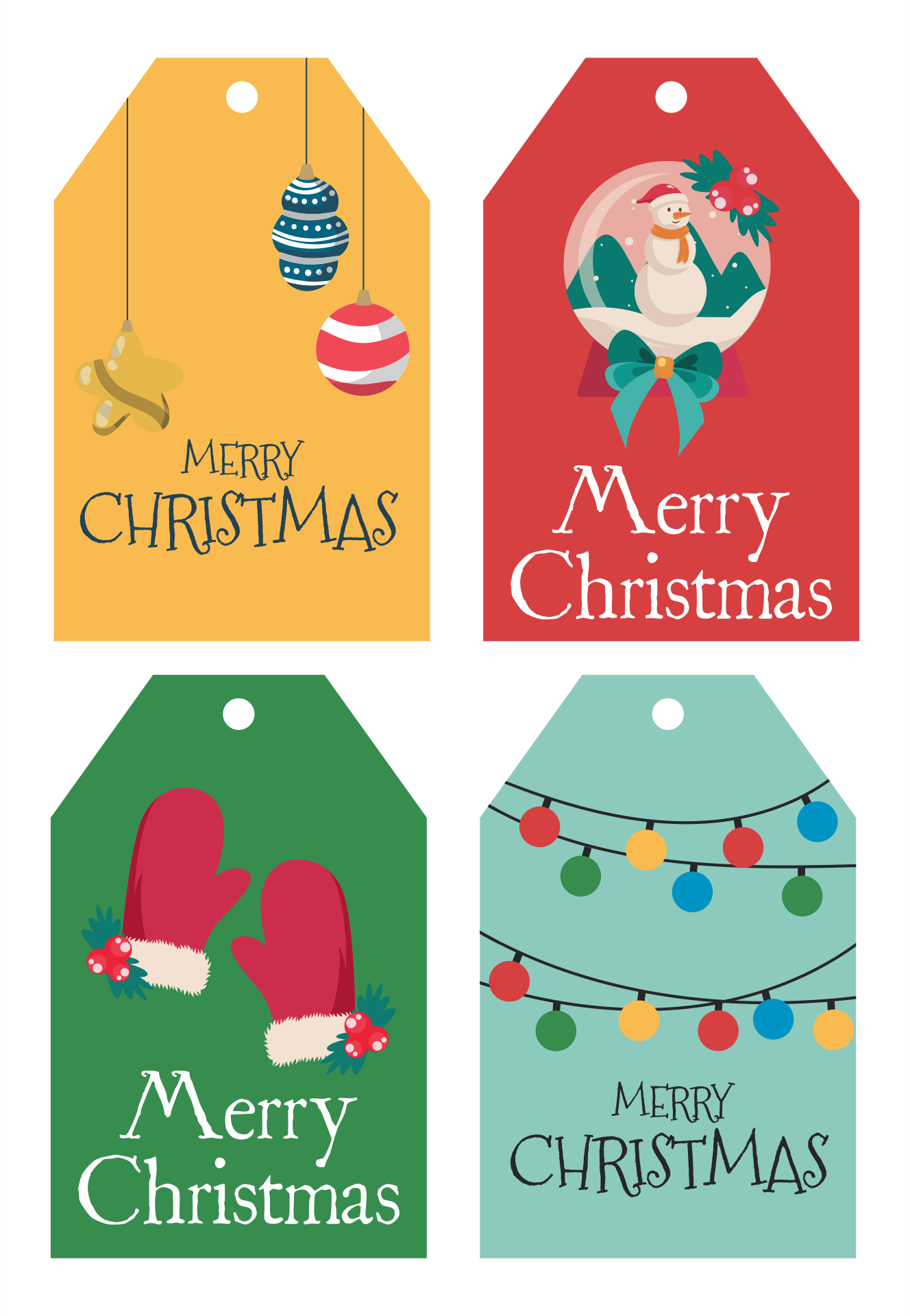 Printable Christmas Labels Templates