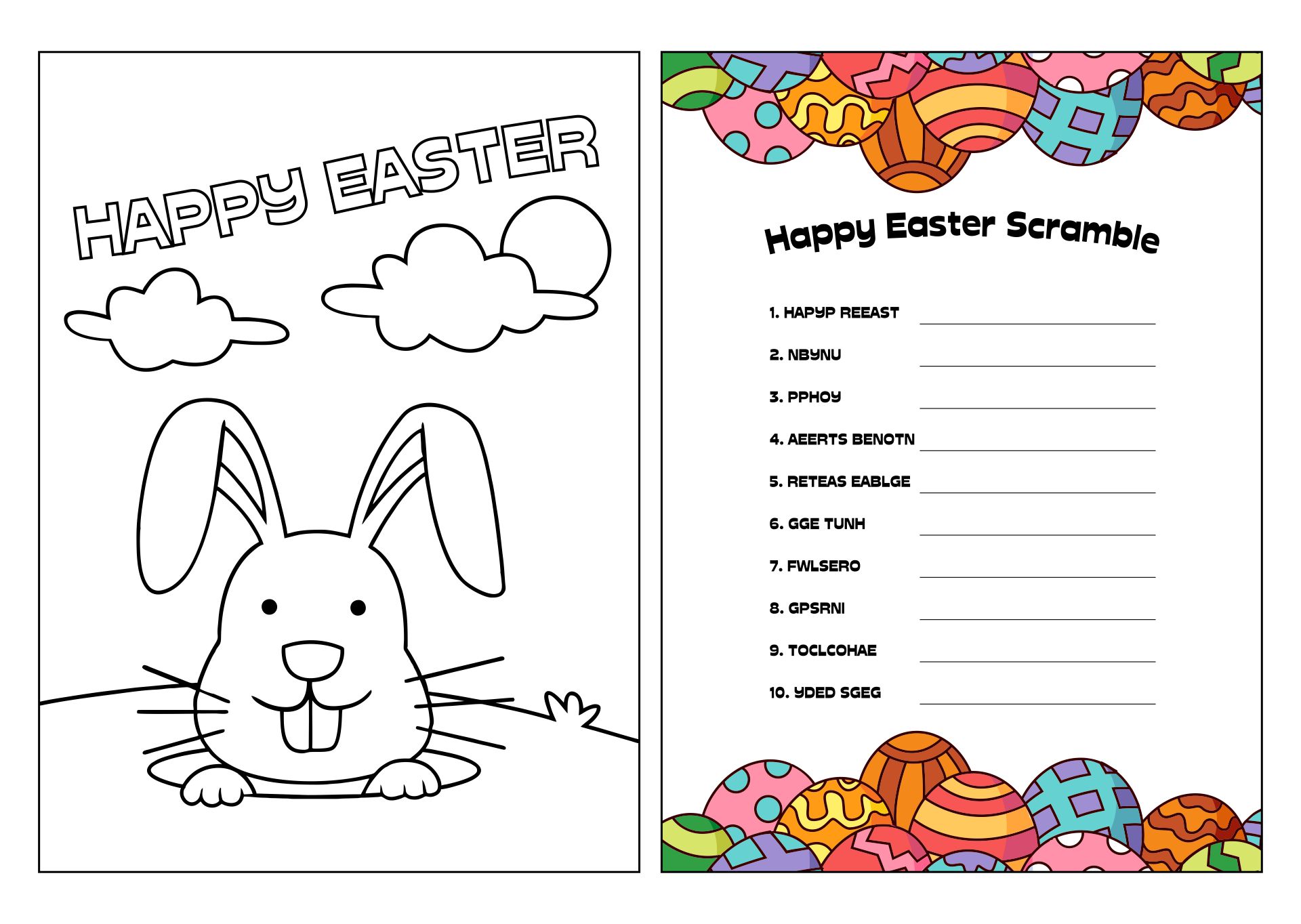 Printable Easter Games