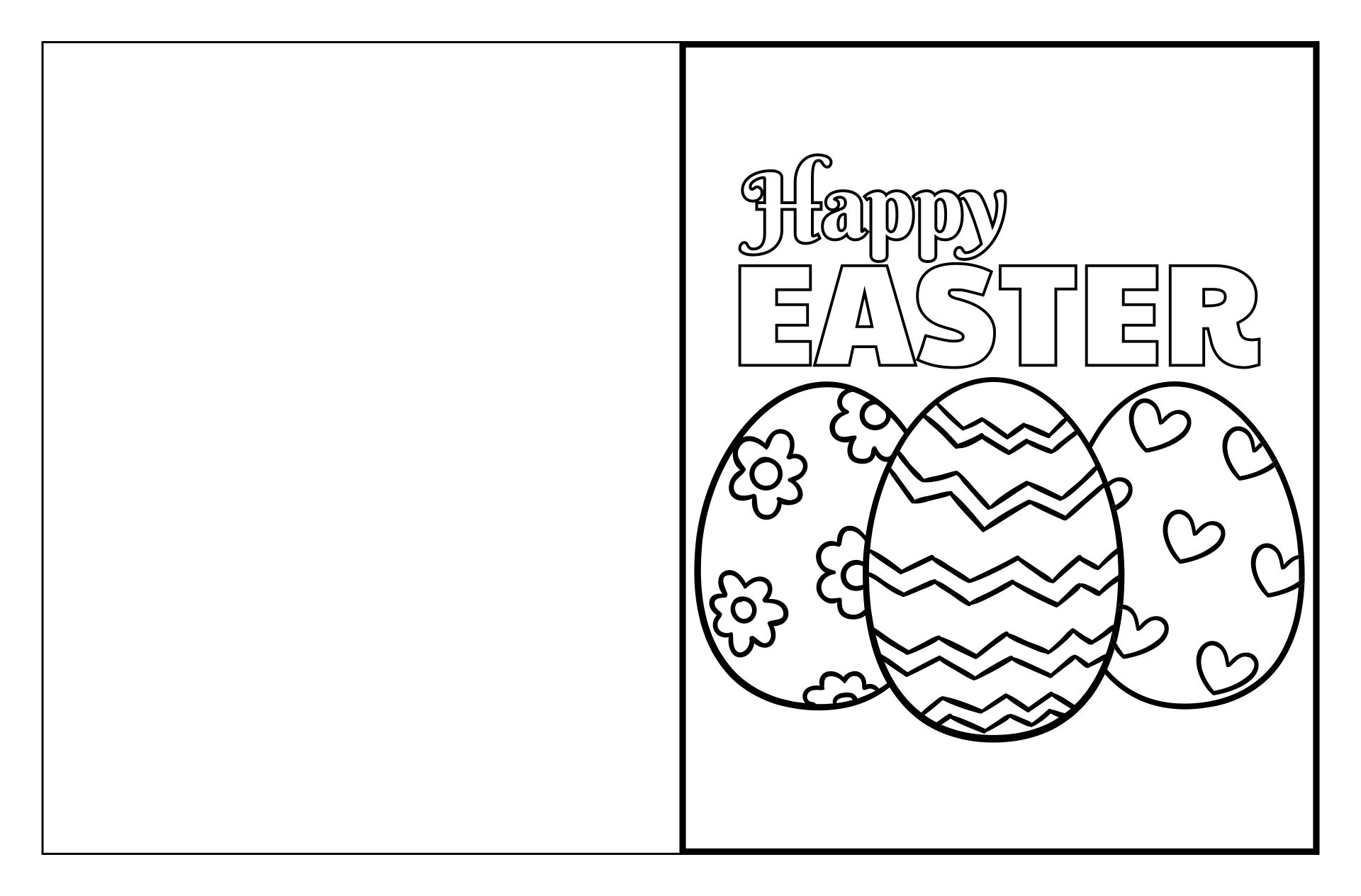 happy-easter-card-template-with-bunny-and-eggs-in-the-sky-417199-vector