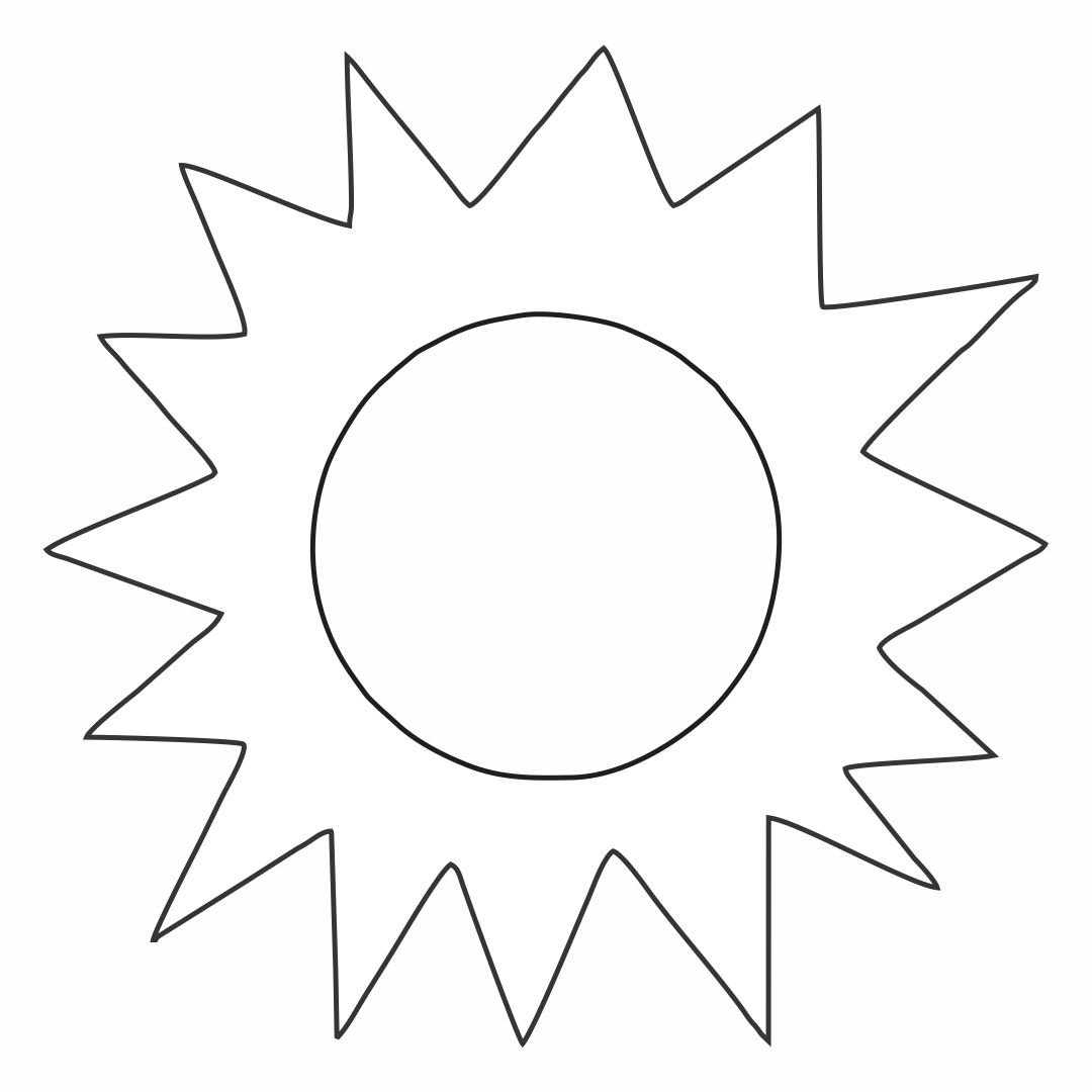 Printable Sun Template