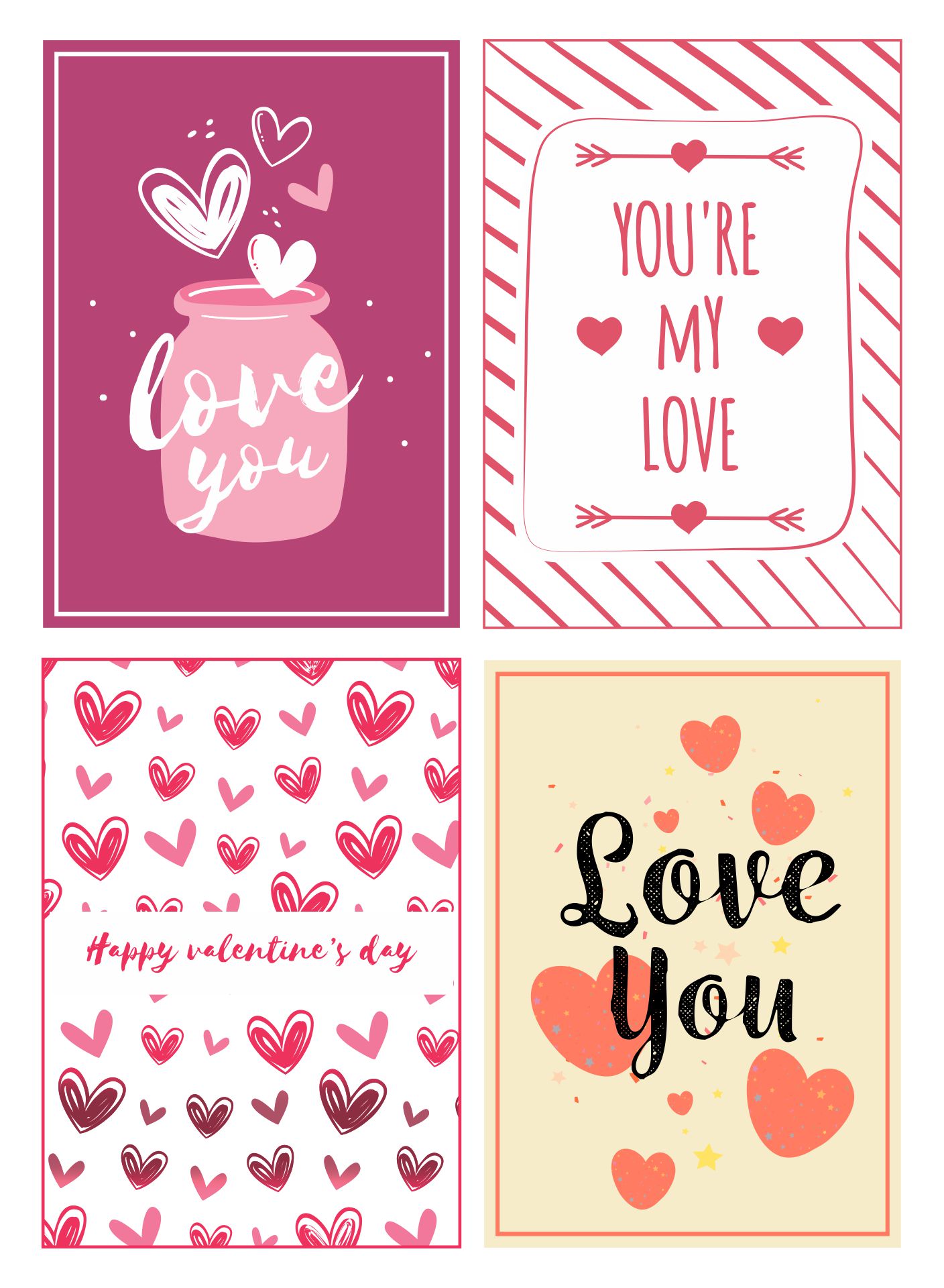 Printable Valentines Day Cards