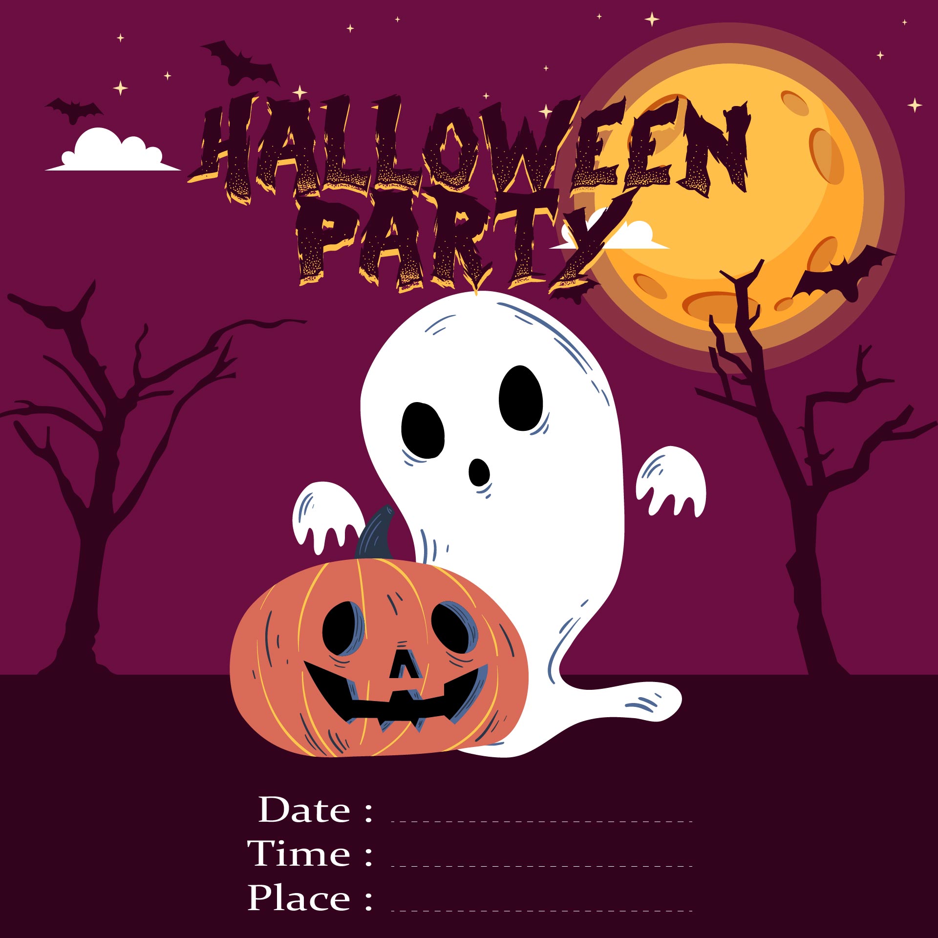 Halloween Printable Party Flyers