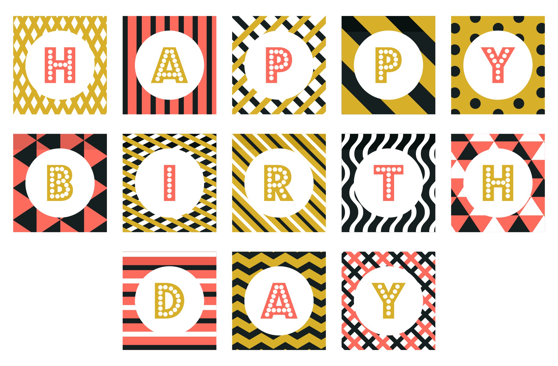 [Get 29+] Download Printable Banner Template Happy Birthday Letters To Print Gif GIF