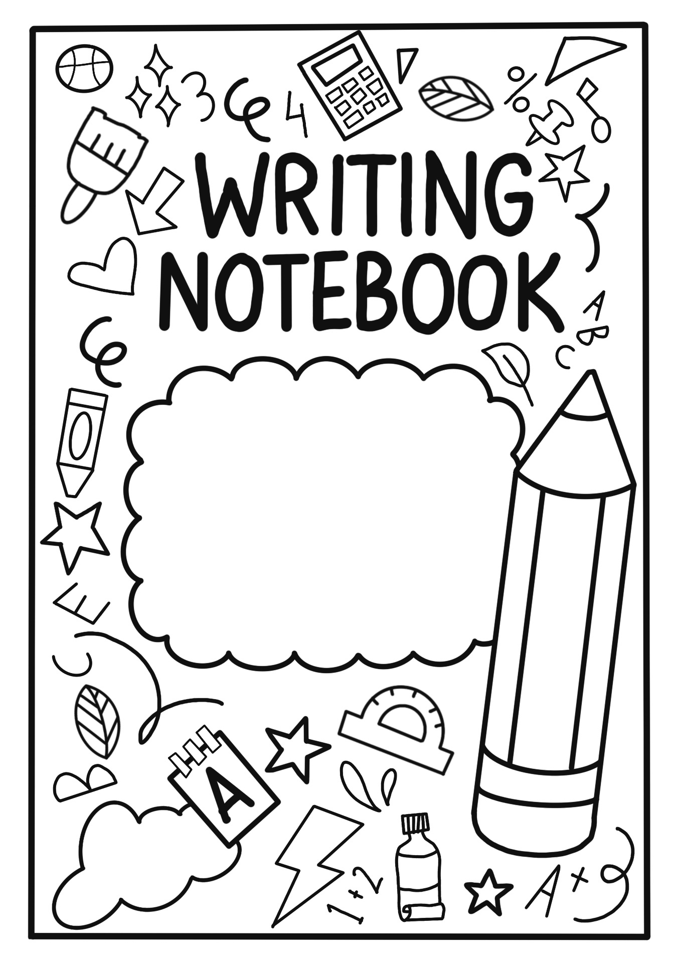 7 Best Writing Notebook Covers Printable PDF For Free At Printablee