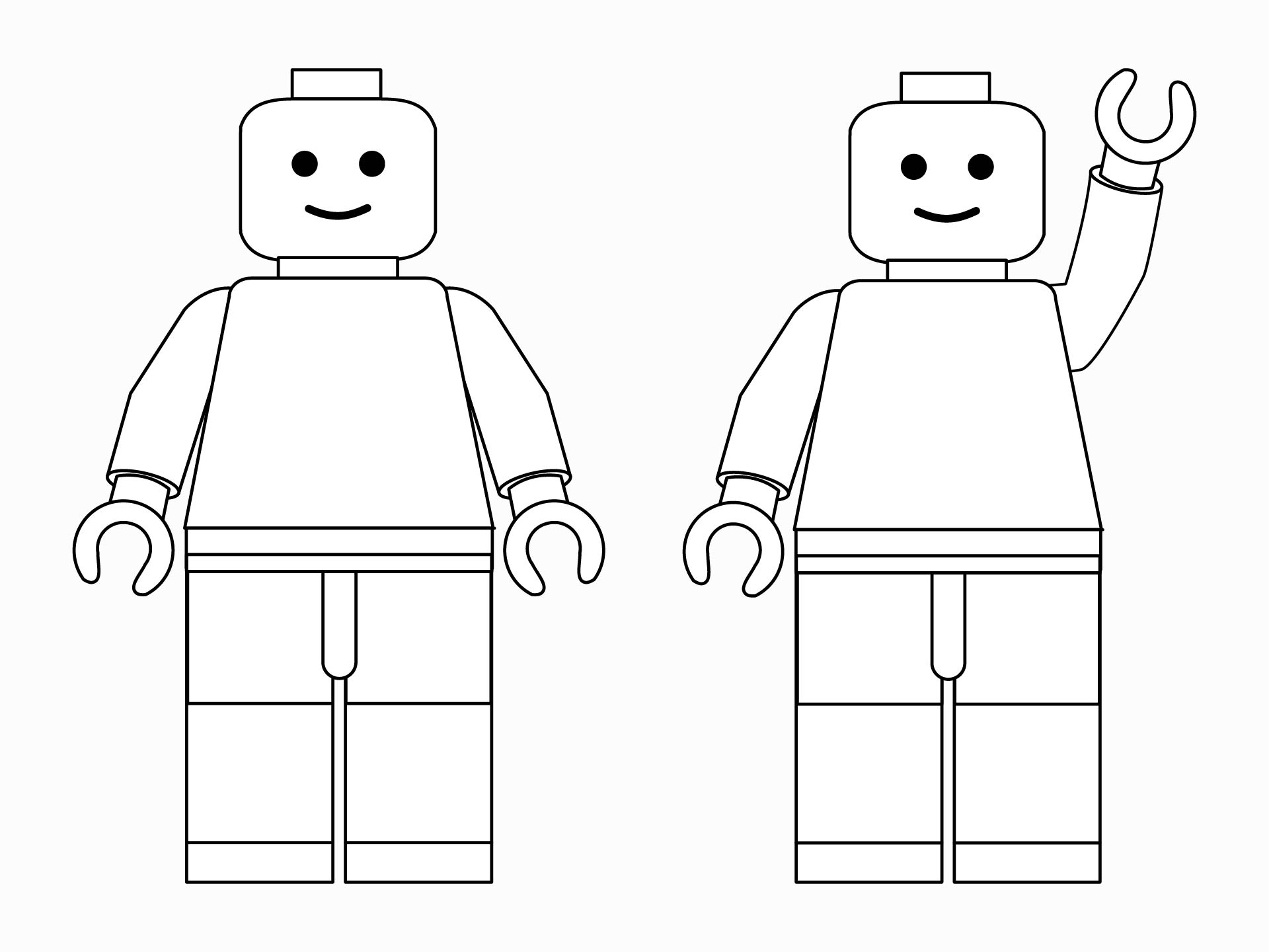 LEGO Man Template