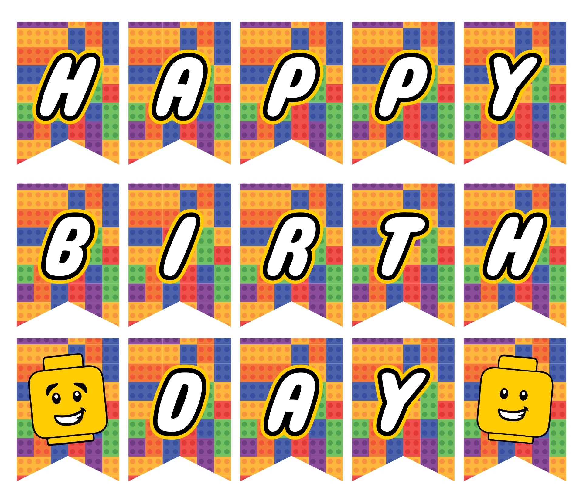 Happy Birthday Banner Printable