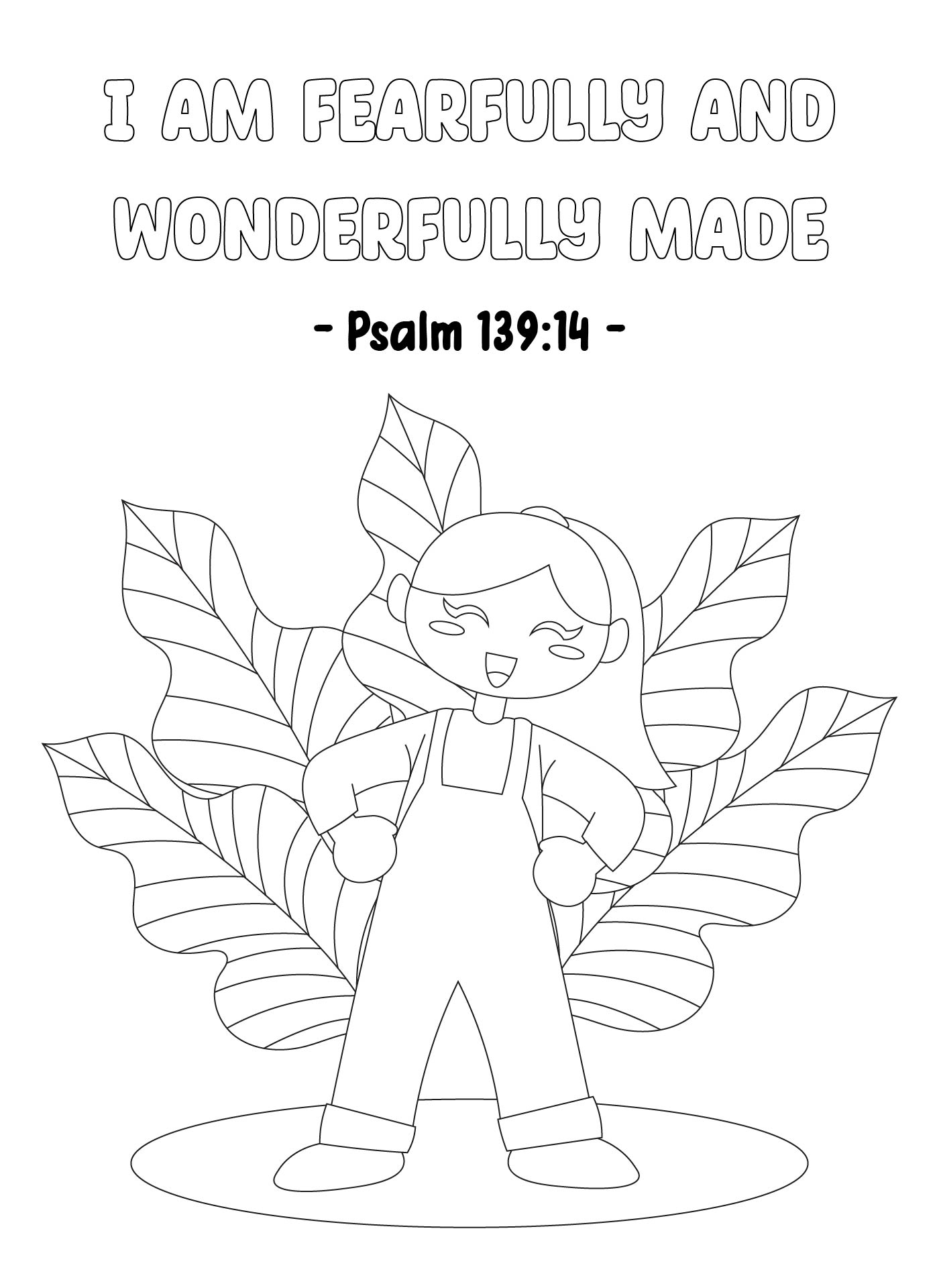 Psalm 139 14 Coloring Pages