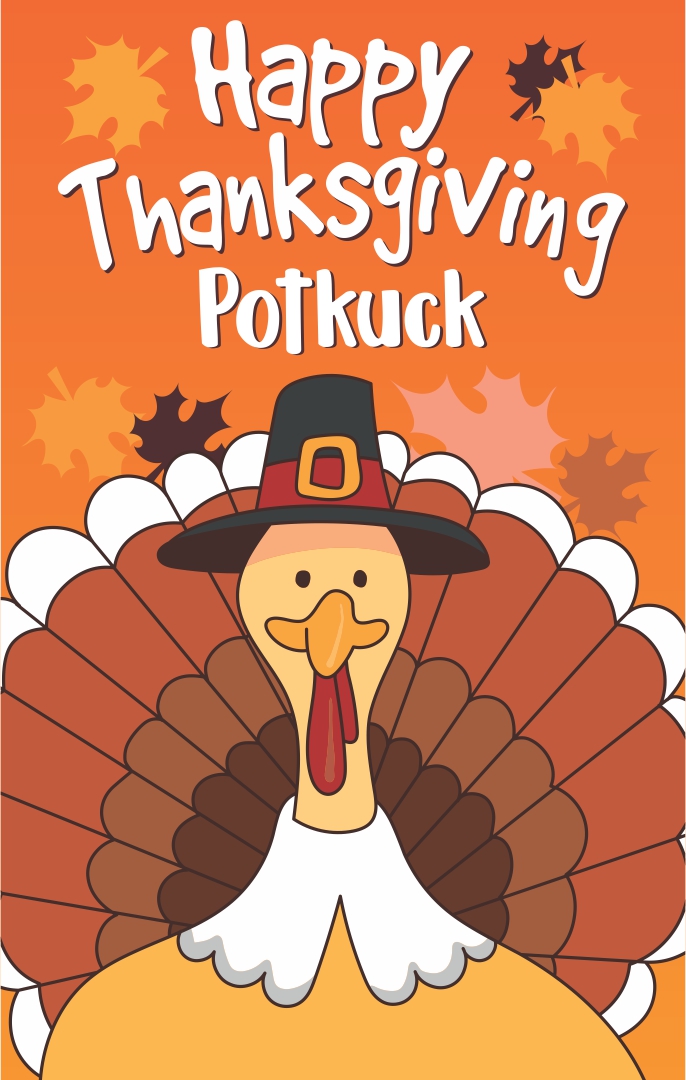Thanksgiving Potluck Flyer Template Free